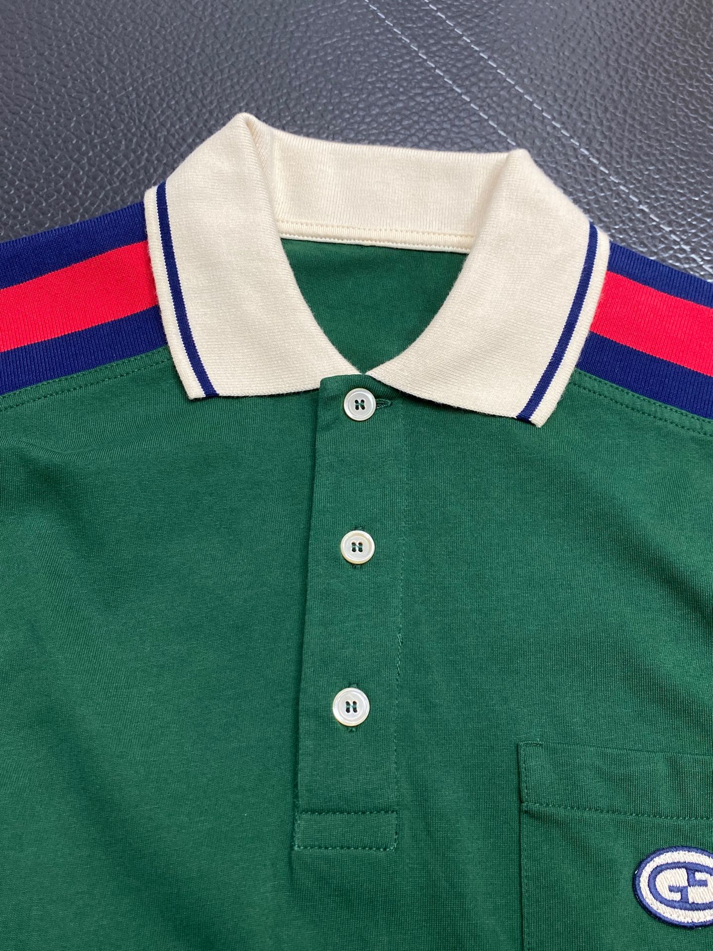  。Gucci古驰💥独家专供新款原单男士休闲翻领短袖 高端  高端版本 时尚百搭爆款⚠️⚠️✨✨进口面料