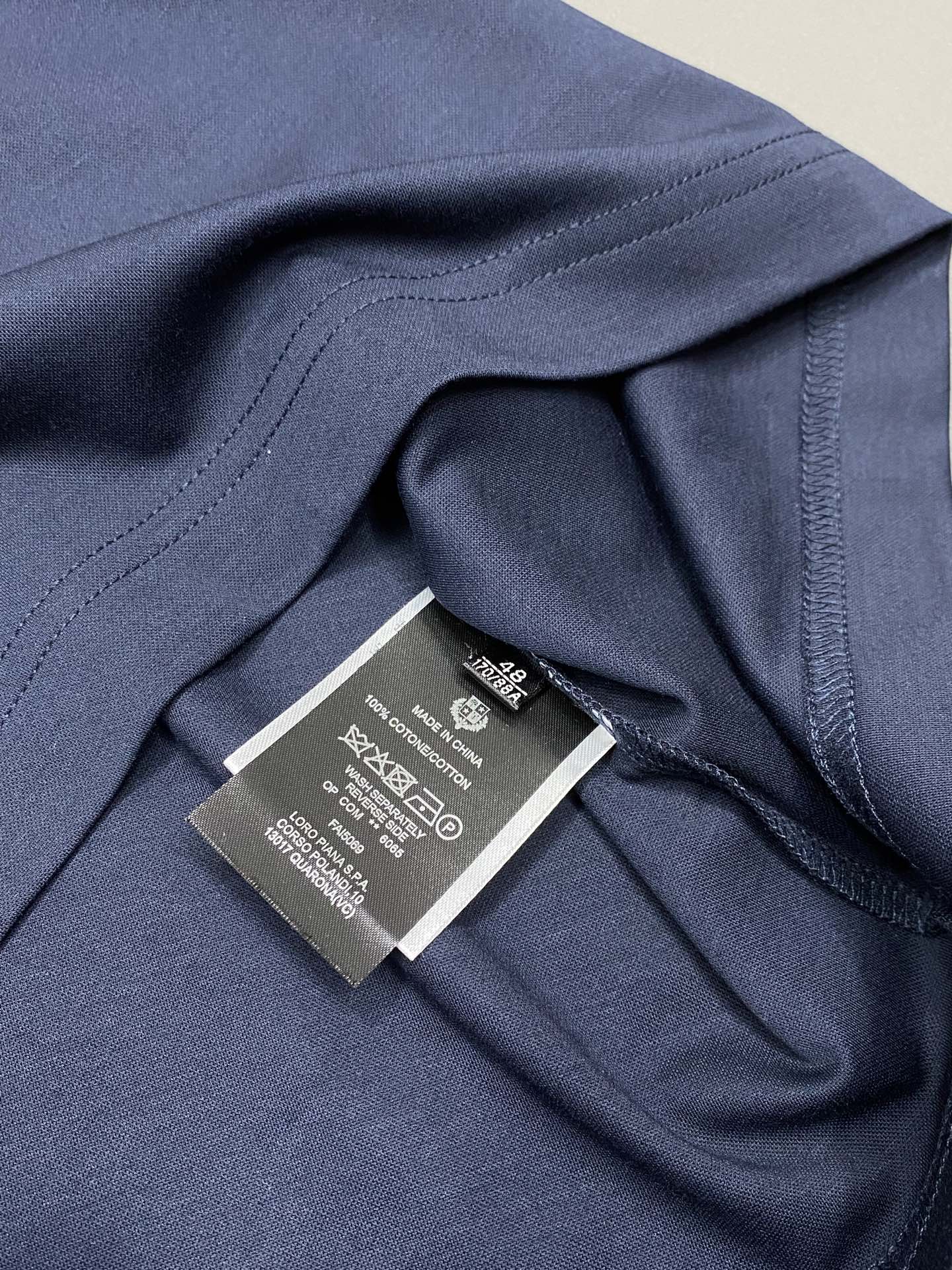 。lP🆕-Loro Piano诺悠翩雅💥独家专供新款原单男士休闲春夏短袖 高端定制 高端版本 时尚百搭爆