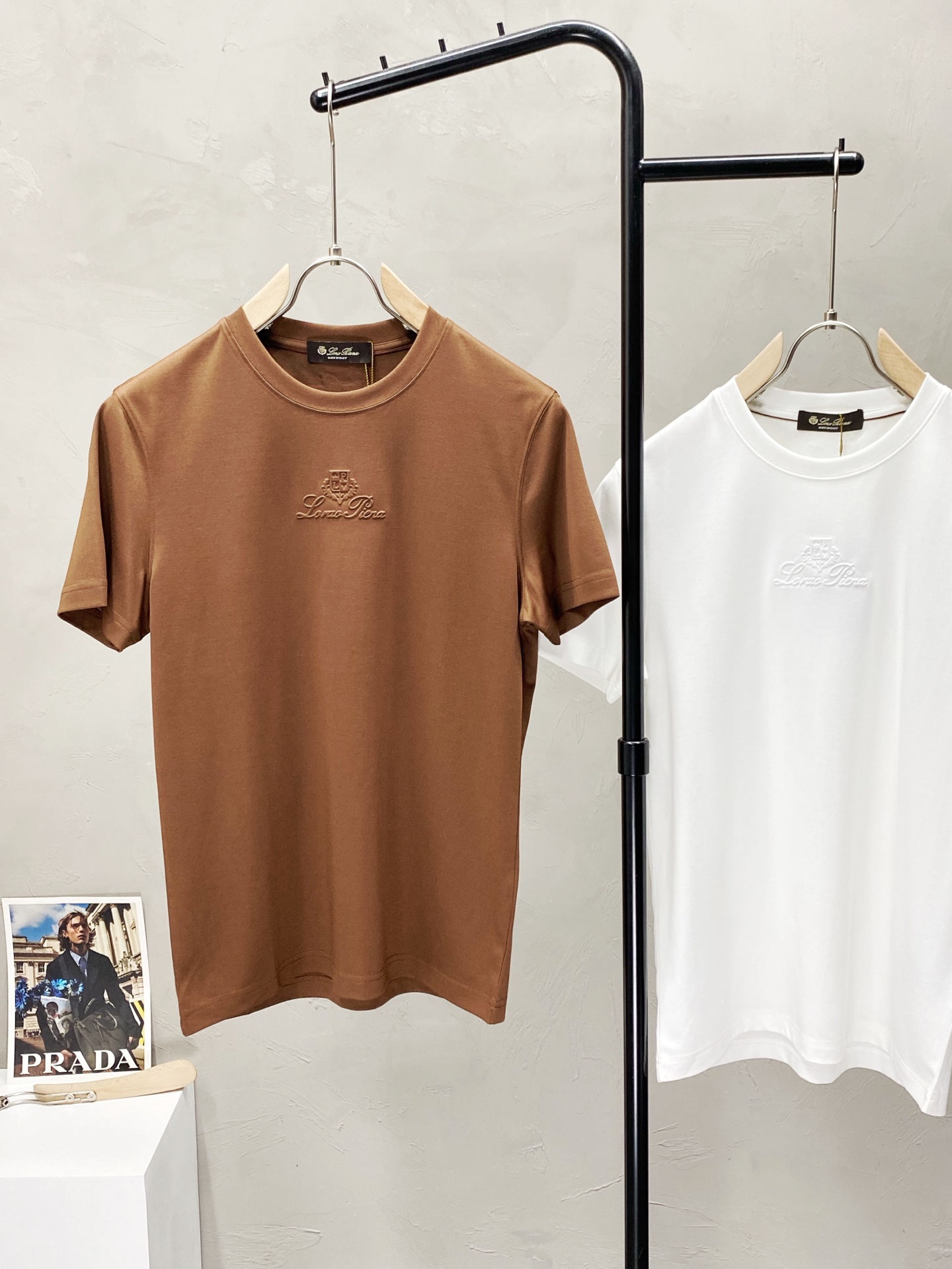 。lP🆕-Loro Piano诺悠翩雅💥独家专供新款原单男士休闲春夏短袖 高端定制 高端版本 时尚百搭爆