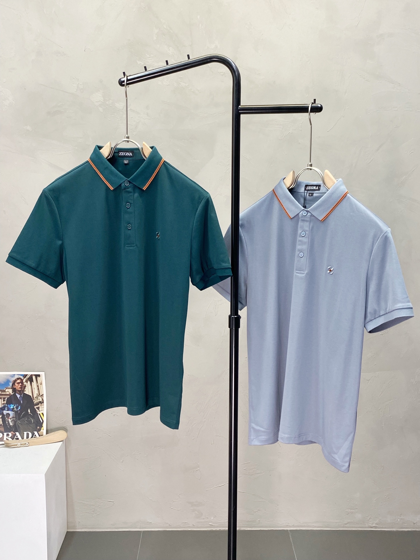 。ZEGNA杰尼亚💥独家专供新款原单男士休闲翻领短袖 高端  高版本 时尚百搭爆款⚠️⚠️✨✨进口面料 