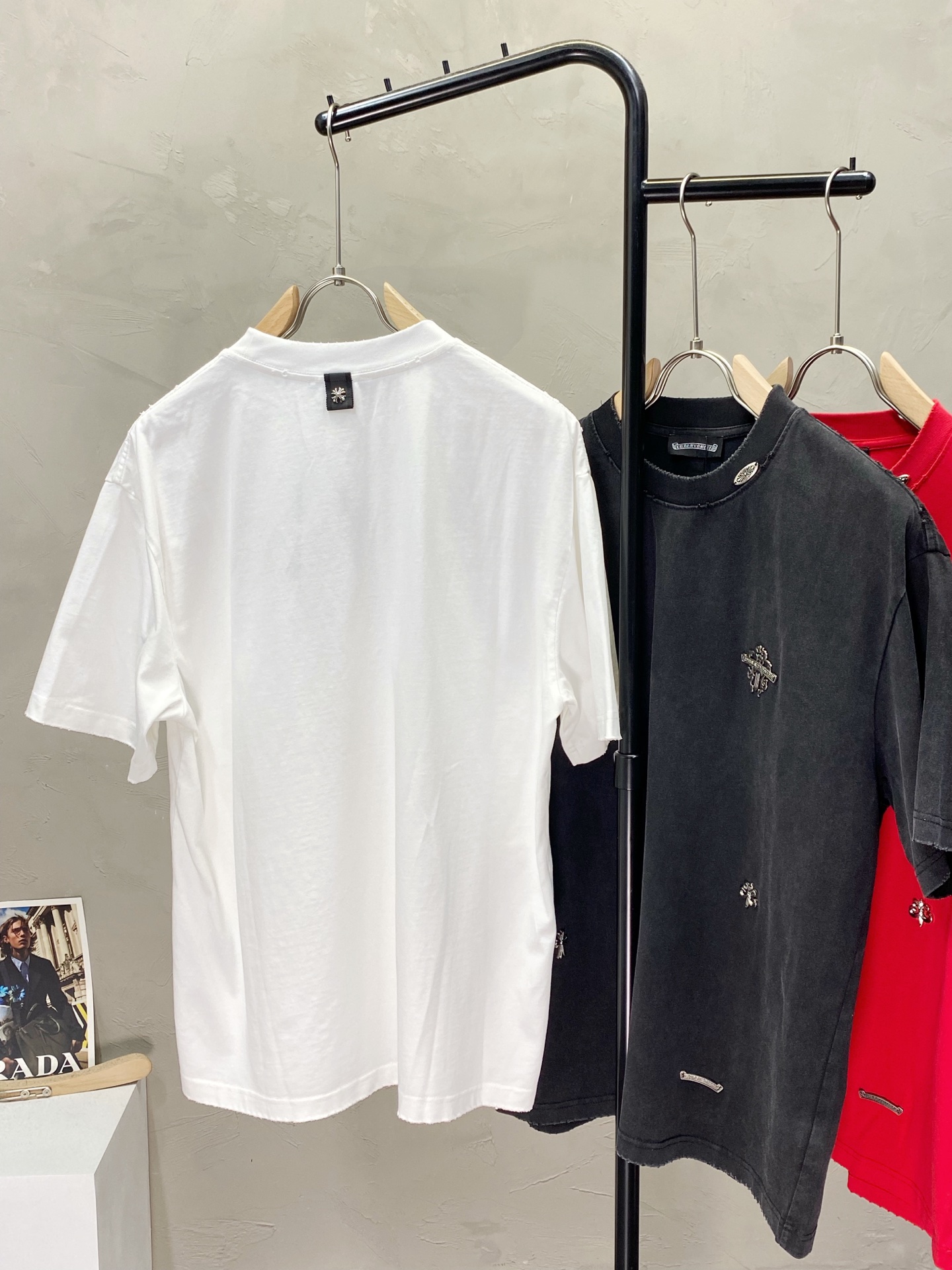 。CHROME HEARTS克罗心💥独家专供新款原单男士休闲春夏短袖 高端  高端版本 时尚百搭爆款⚠️