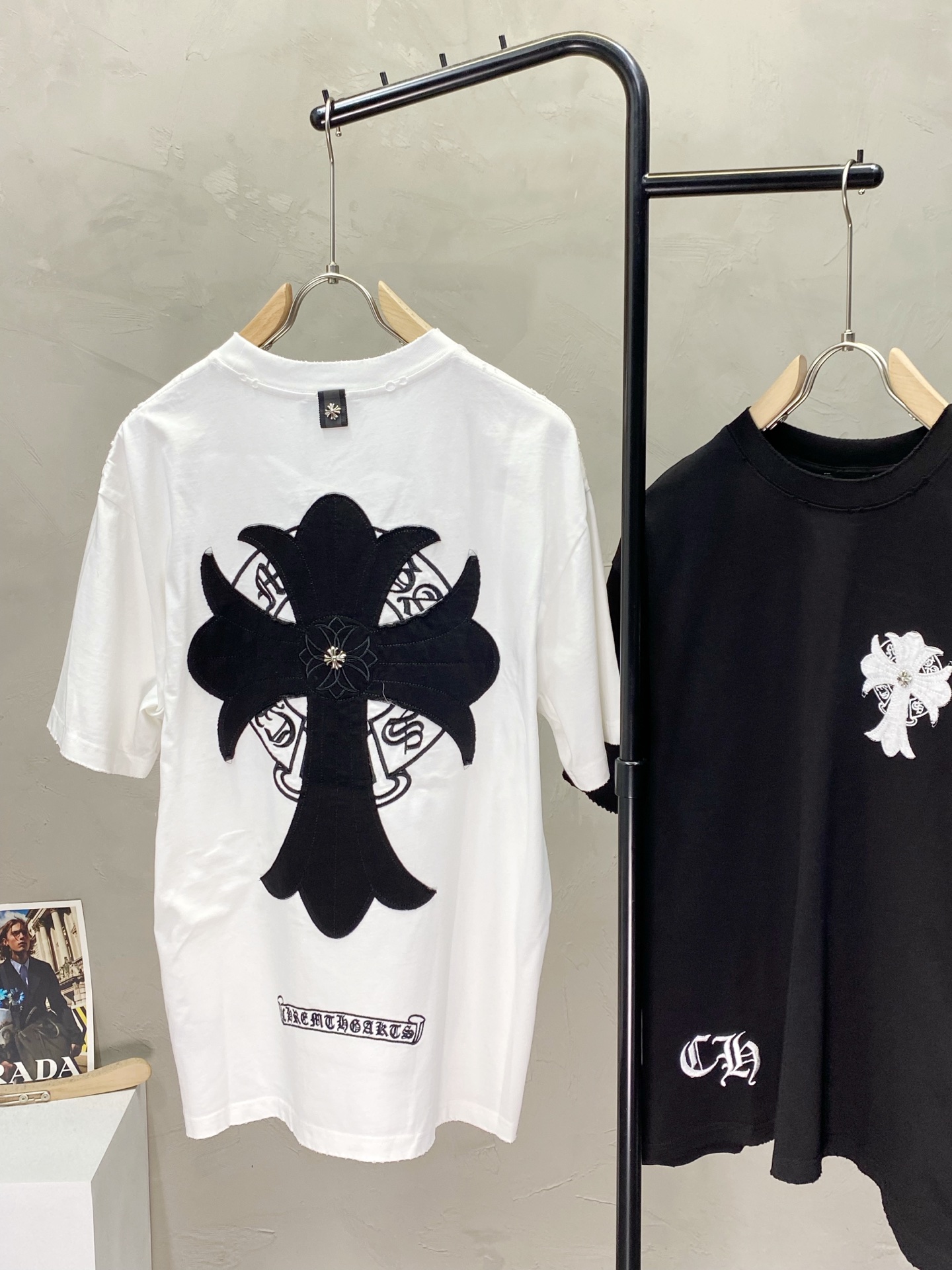 。CHROME HEARTS克罗心💥独家专供新款原单男士休闲春夏短袖 高端  高端版本 时尚百搭爆款⚠️