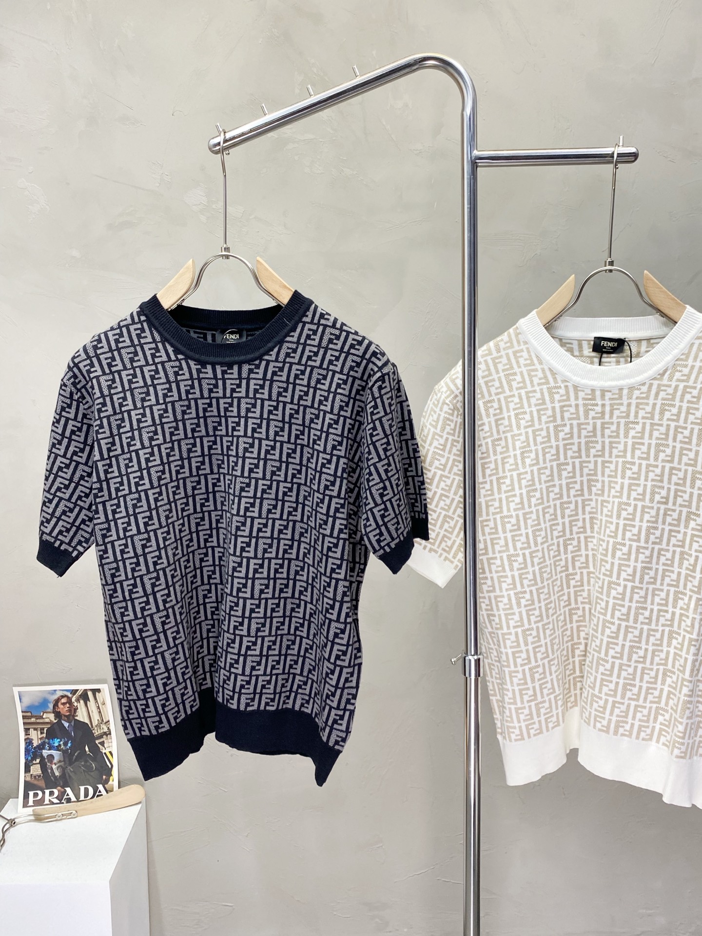 。FENDI芬迪💥独家专供新款原单男士休闲针织短袖 高端  高端版本 时尚百搭爆款⚠️⚠️✨✨进口面料 