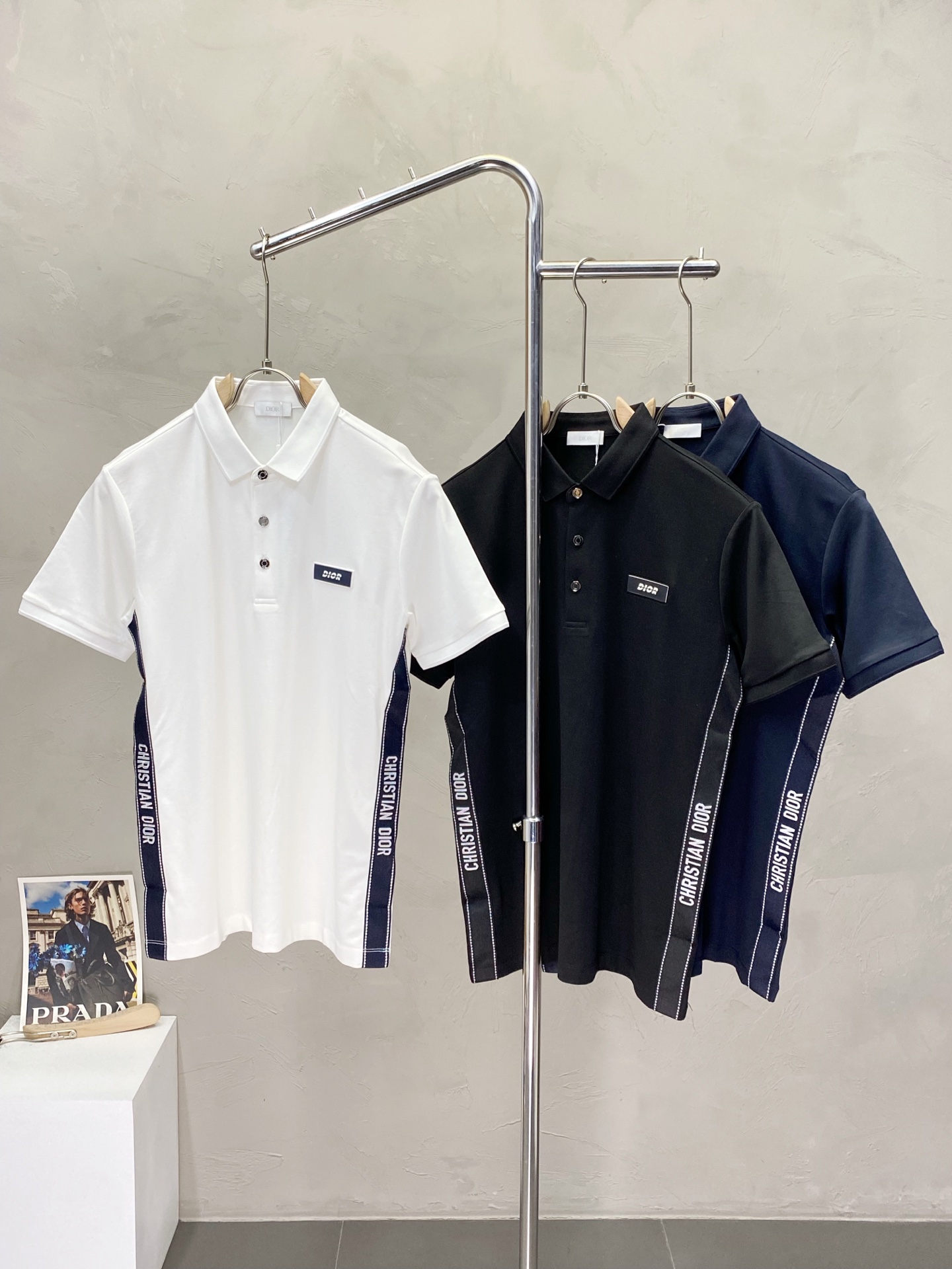 。Dior迪奥💥独家专供新款原单男士休闲Polo短袖 高端定制 高端版本 时尚百搭爆款⚠️⚠️✨✨进口面