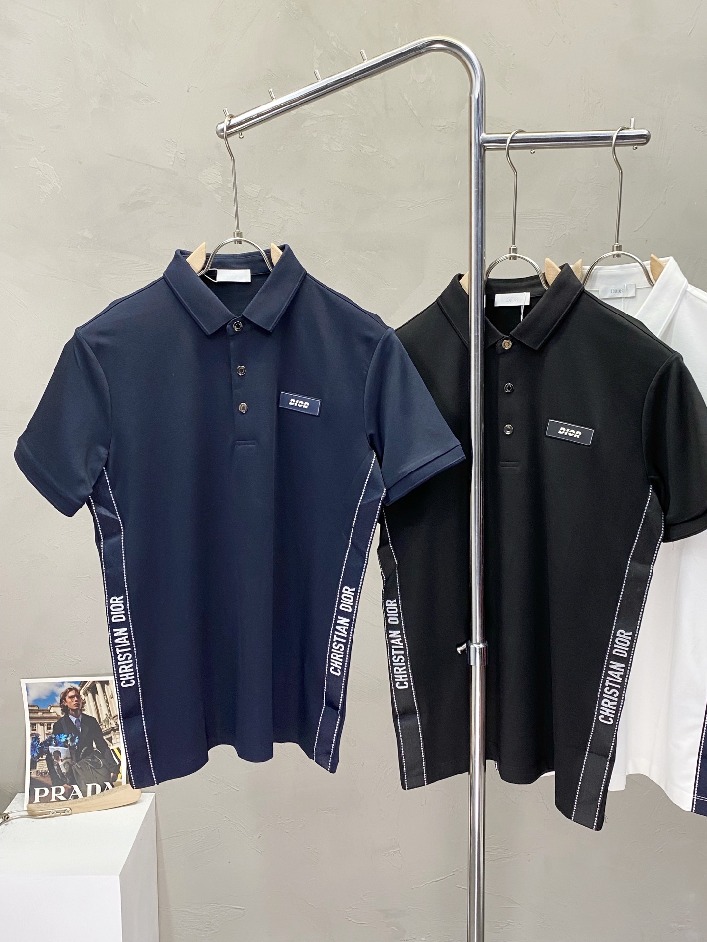 。Dior迪奥💥独家专供新款原单男士休闲Polo短袖 高端定制 高端版本 时尚百搭爆款⚠️⚠️✨✨进口面