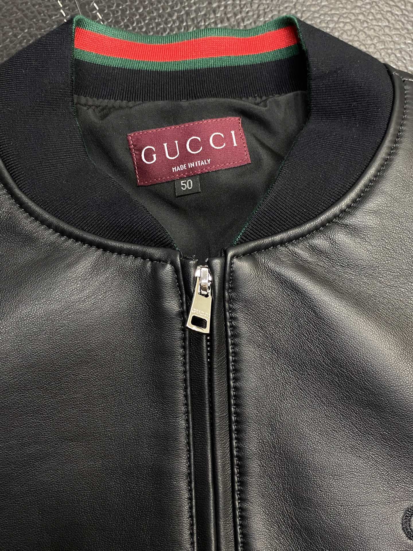 。皮衣- Gucci古驰💥独家专供最新秋冬皮夹克外套 经典设计与颜值爆棚的皮衣 进口皮面料 品质更是无法