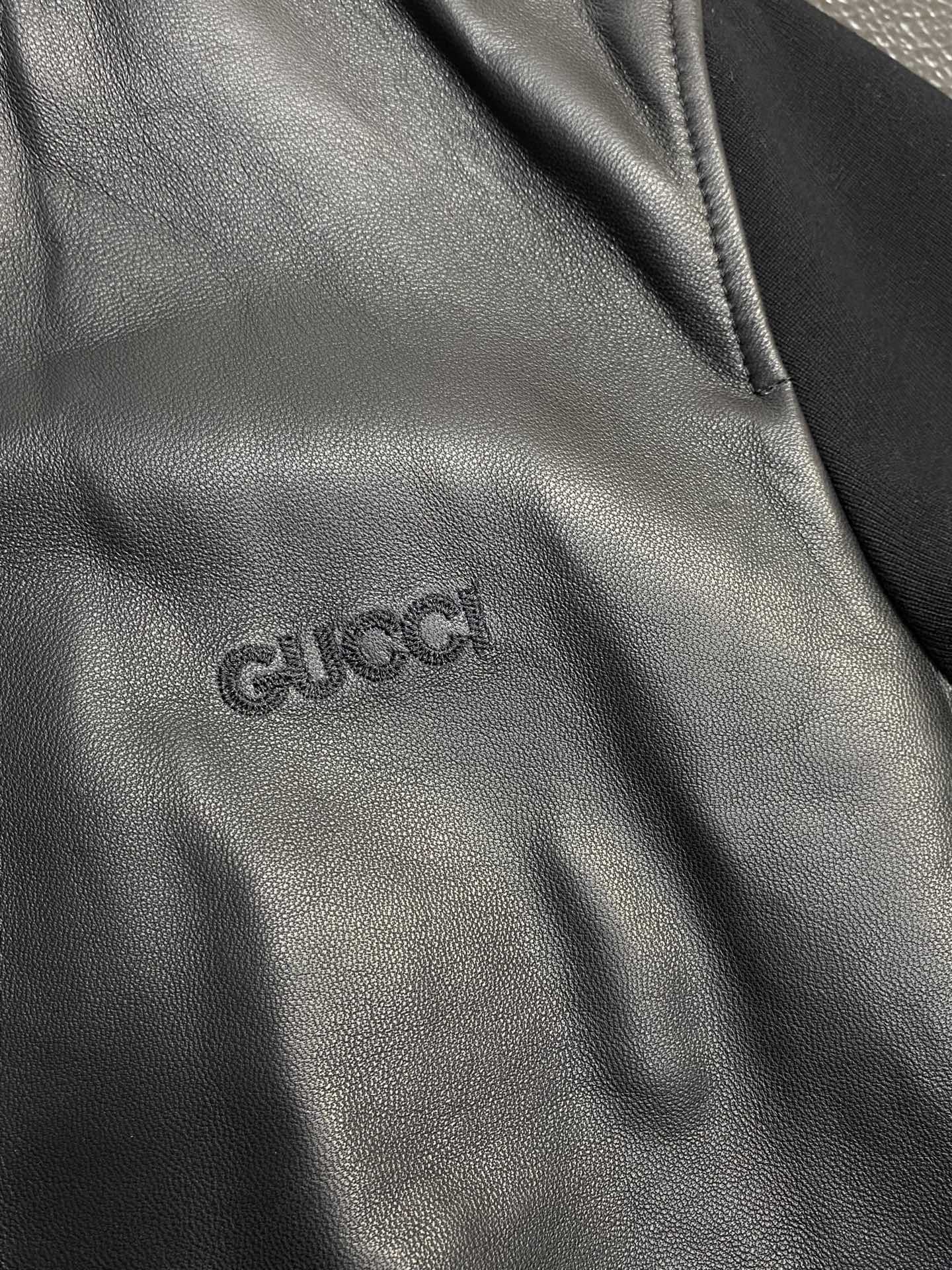 。皮衣- Gucci古驰💥独家专供最新秋冬拼皮夹克 经典设计与颜值爆棚的皮衣 进口皮面料  品质更是无法