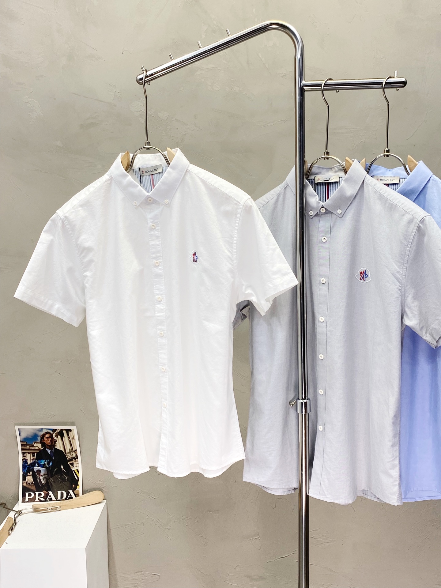 。Moncler蒙口💥独家专供新款原单男士休闲短袖衬衫 高端定制 高端版本 时尚百搭爆款⚠️⚠️✨✨进口