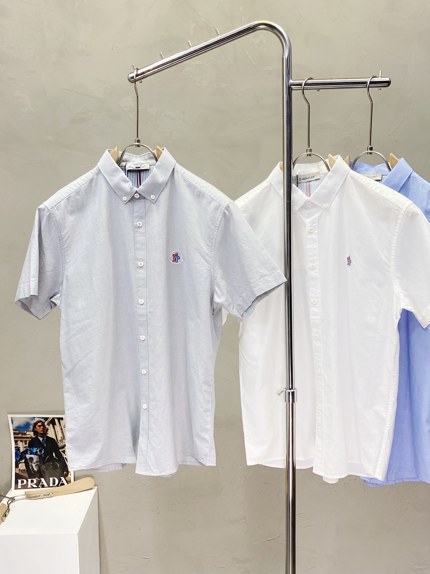 。Moncler蒙口💥独家专供新款原单男士休闲短袖衬衫 高端定制 高端版本 时尚百搭爆款⚠️⚠️✨✨进口