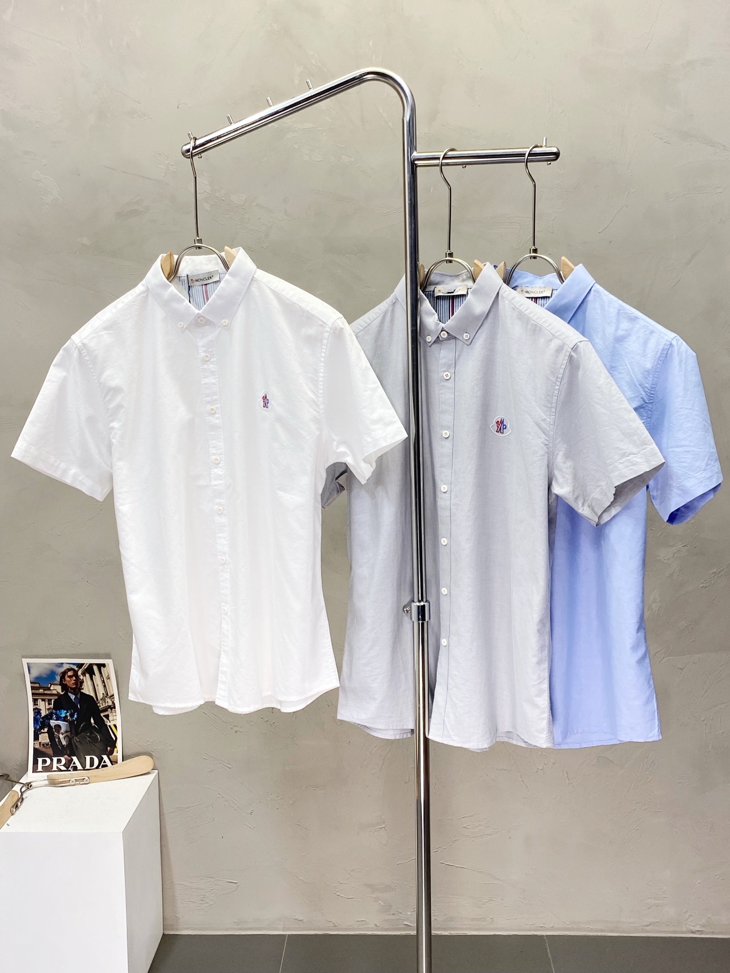 。Moncler蒙口💥独家专供新款原单男士休闲短袖衬衫 高端定制 高端版本 时尚百搭爆款⚠️⚠️✨✨进口