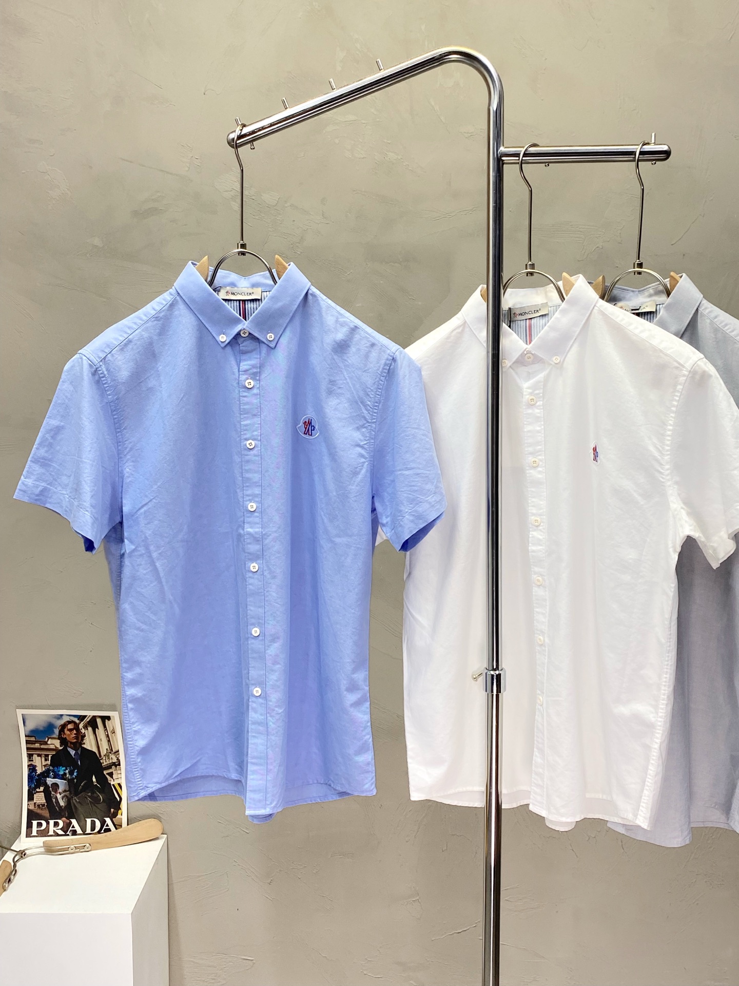 。Moncler蒙口💥独家专供新款原单男士休闲短袖衬衫 高端定制 高端版本 时尚百搭爆款⚠️⚠️✨✨进口