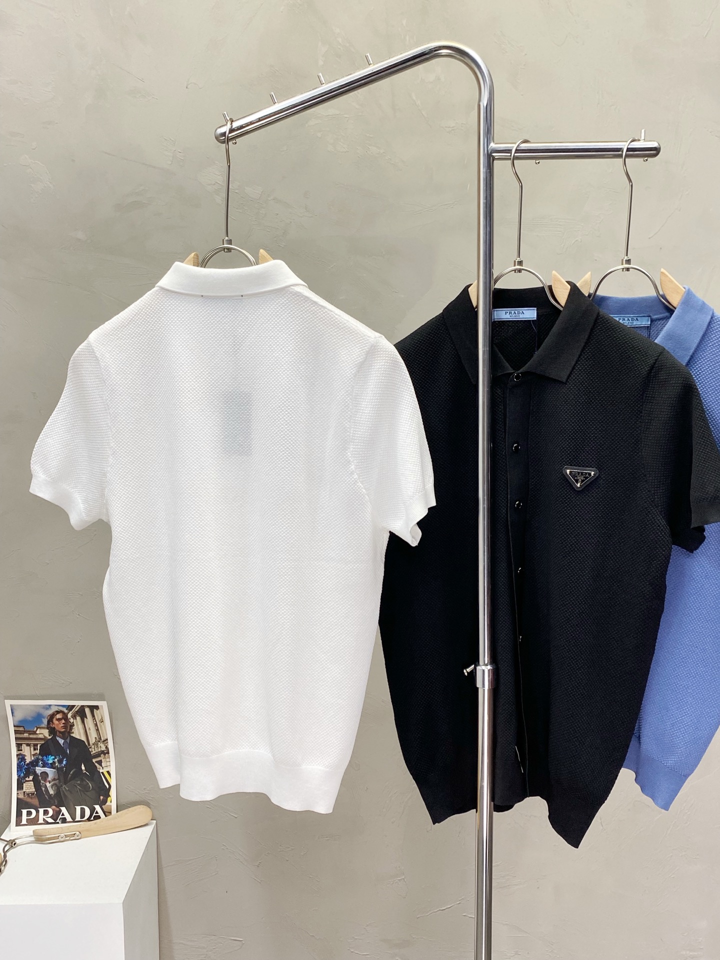 。Prada普拉达💥独家专供新款原单男士休闲Polo短袖 高端定制 高端版本 时尚百搭爆款⚠️⚠️✨✨进