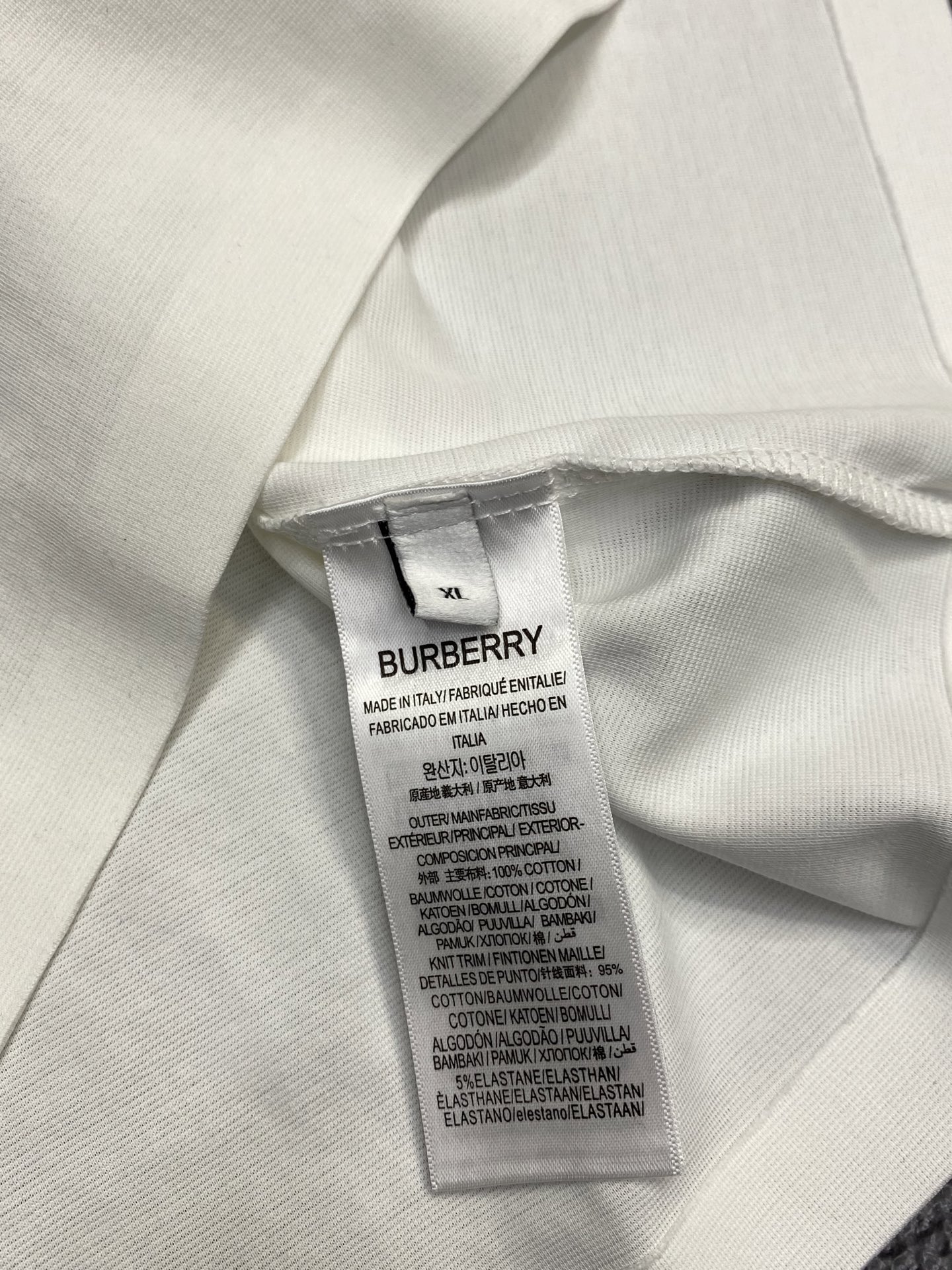 。Burberry巴宝莉💥独家专供新款原单男士休闲短袖 高端定制 高端版本 时尚百搭爆款⚠️⚠️✨✨进口