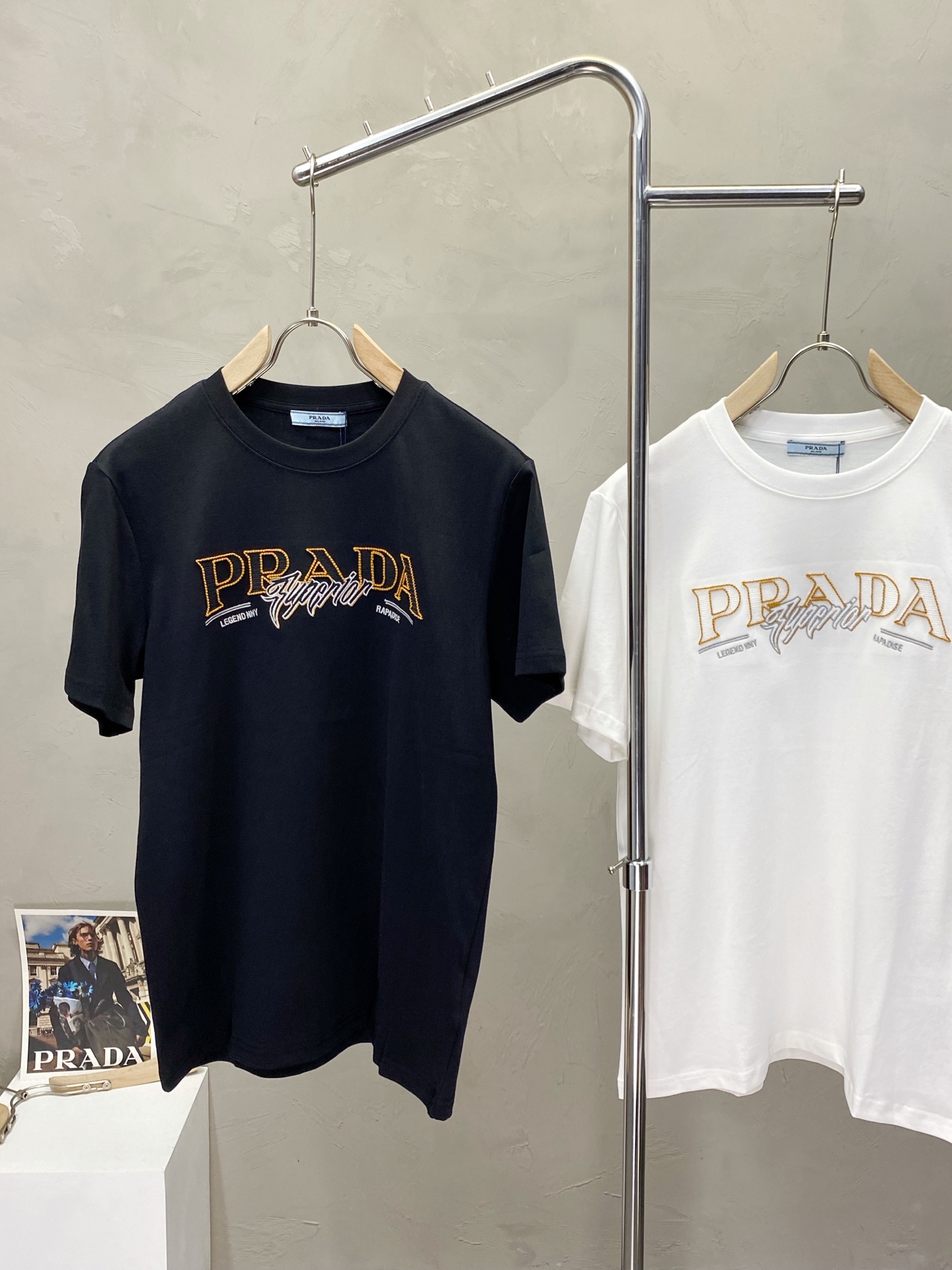。Prada普拉达💥独家专供新款原单男士休闲短袖 高端定制 高端版本 时尚百搭爆款⚠️⚠️✨✨进口面料 