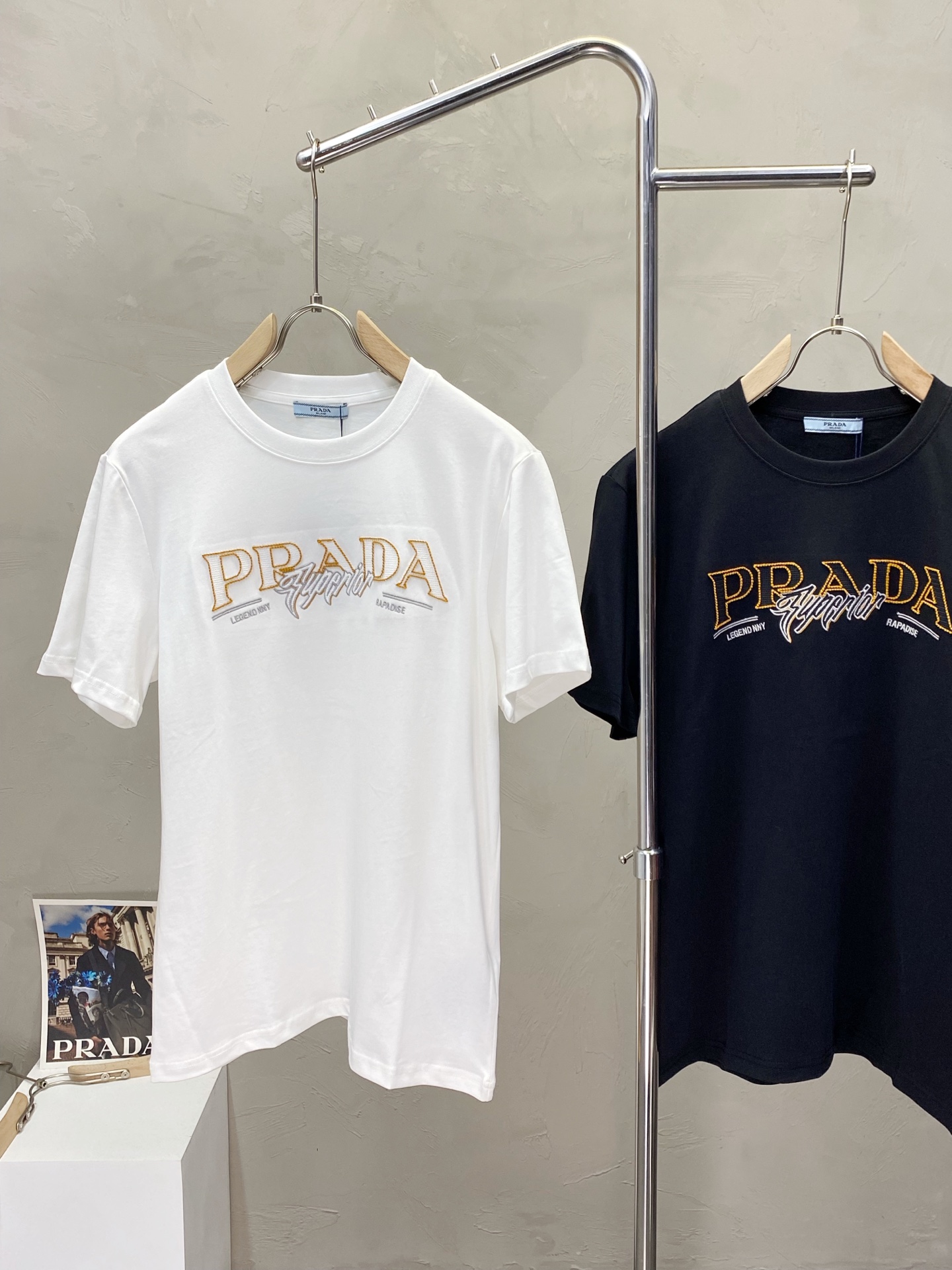 。Prada普拉达💥独家专供新款原单男士休闲短袖 高端定制 高端版本 时尚百搭爆款⚠️⚠️✨✨进口面料 