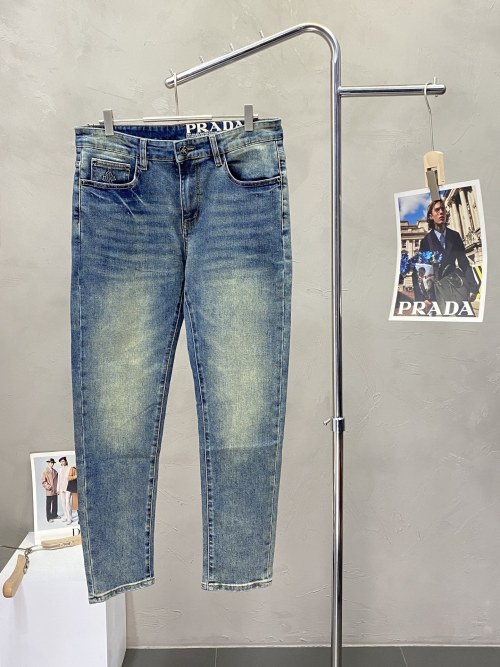 Prada Men's Slim-Fit Jeans - Premium Denim, Comfortable & Stylish (Sizes 29-40) 1 Prada Men's Slim-Fit Jeans - Premium Denim, Comfortable & Stylish (Sizes 29-40)
