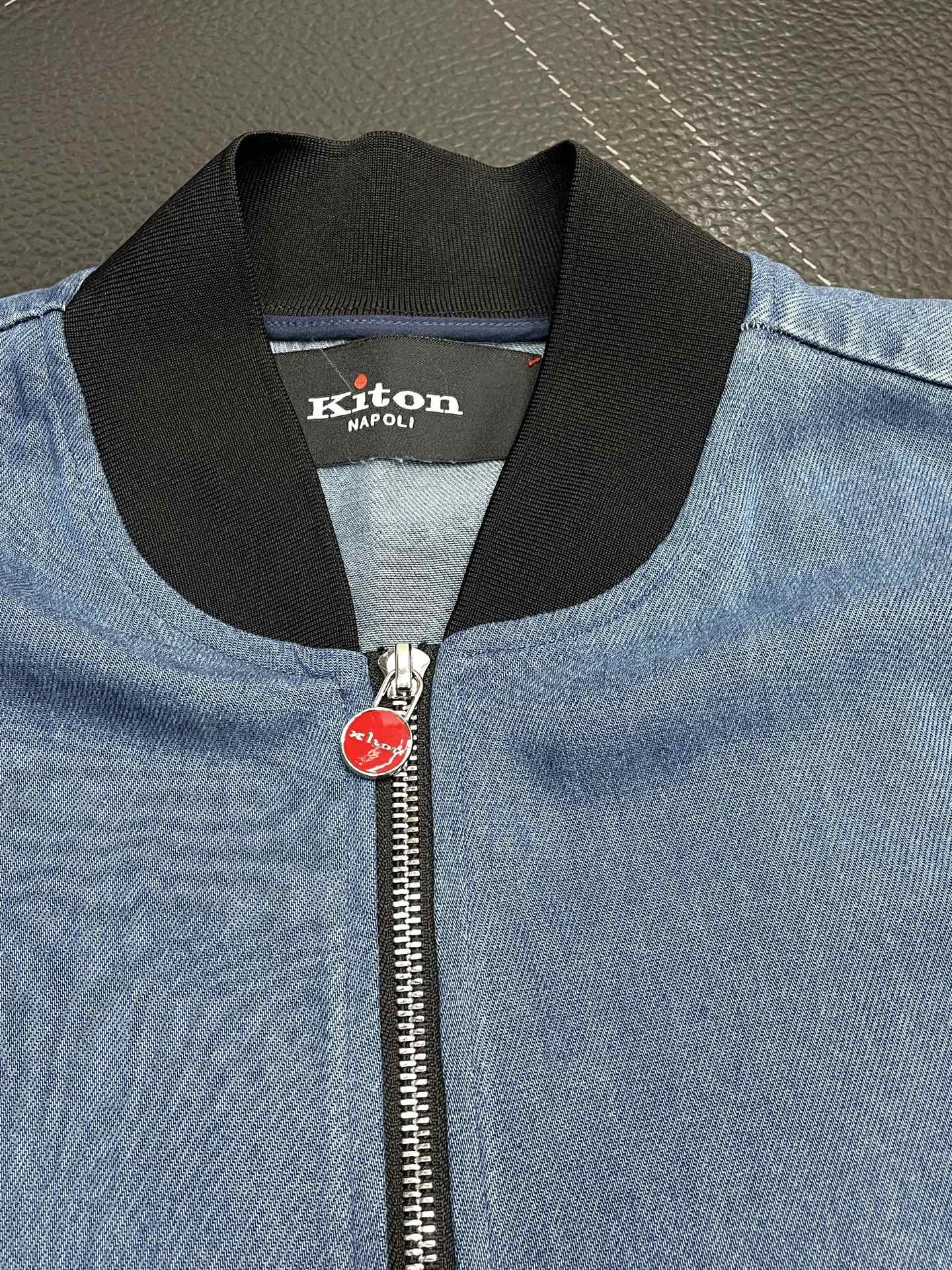 。KITON💥独家专供新款原单男士休闲牛仔外套 高端定制 高版本 时尚百搭爆款⚠️✨原版进口面料 领口衣