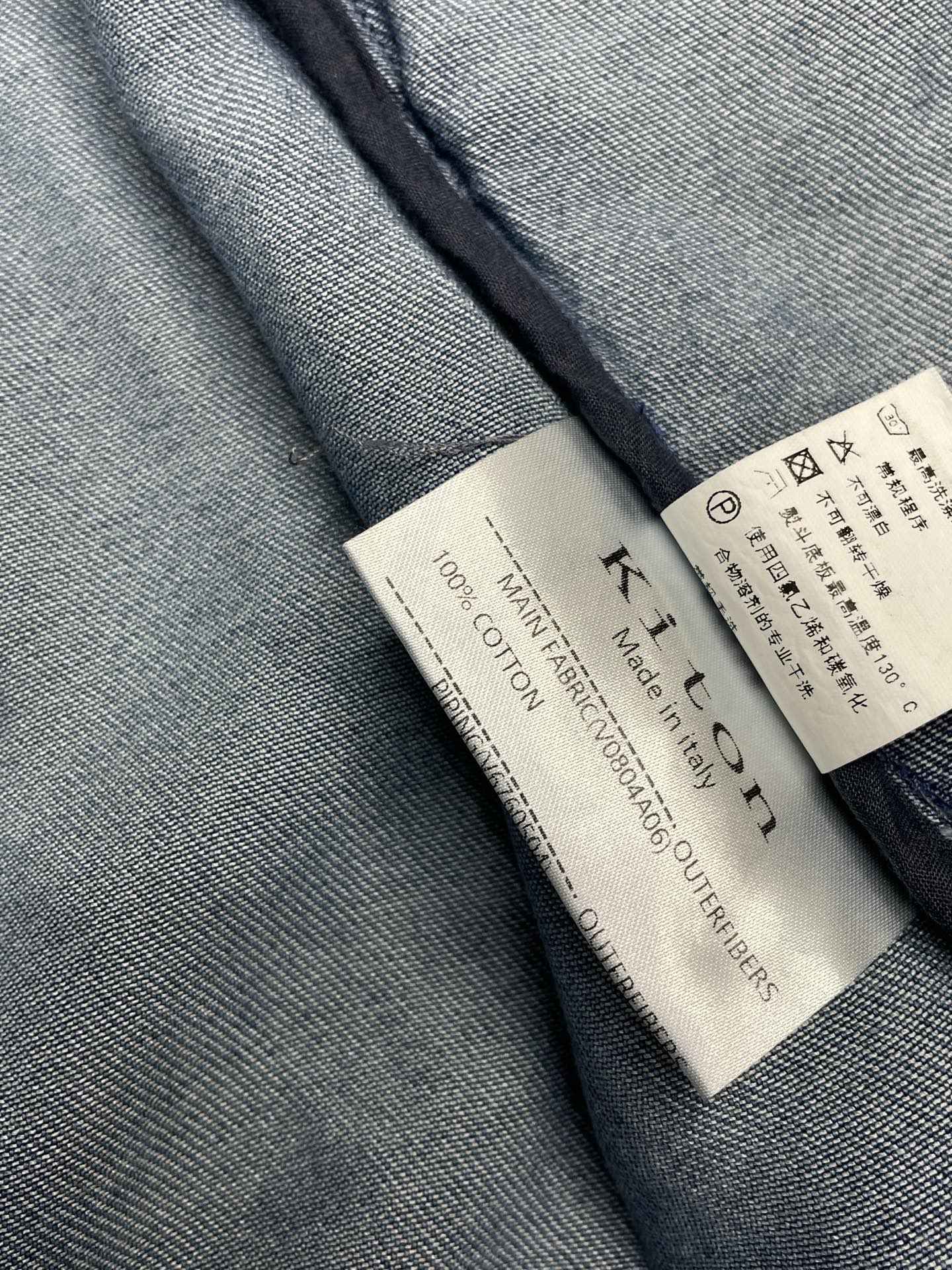 。KITON💥独家专供新款原单男士休闲牛仔外套 高端定制 高版本 时尚百搭爆款⚠️✨原版进口面料 领口衣