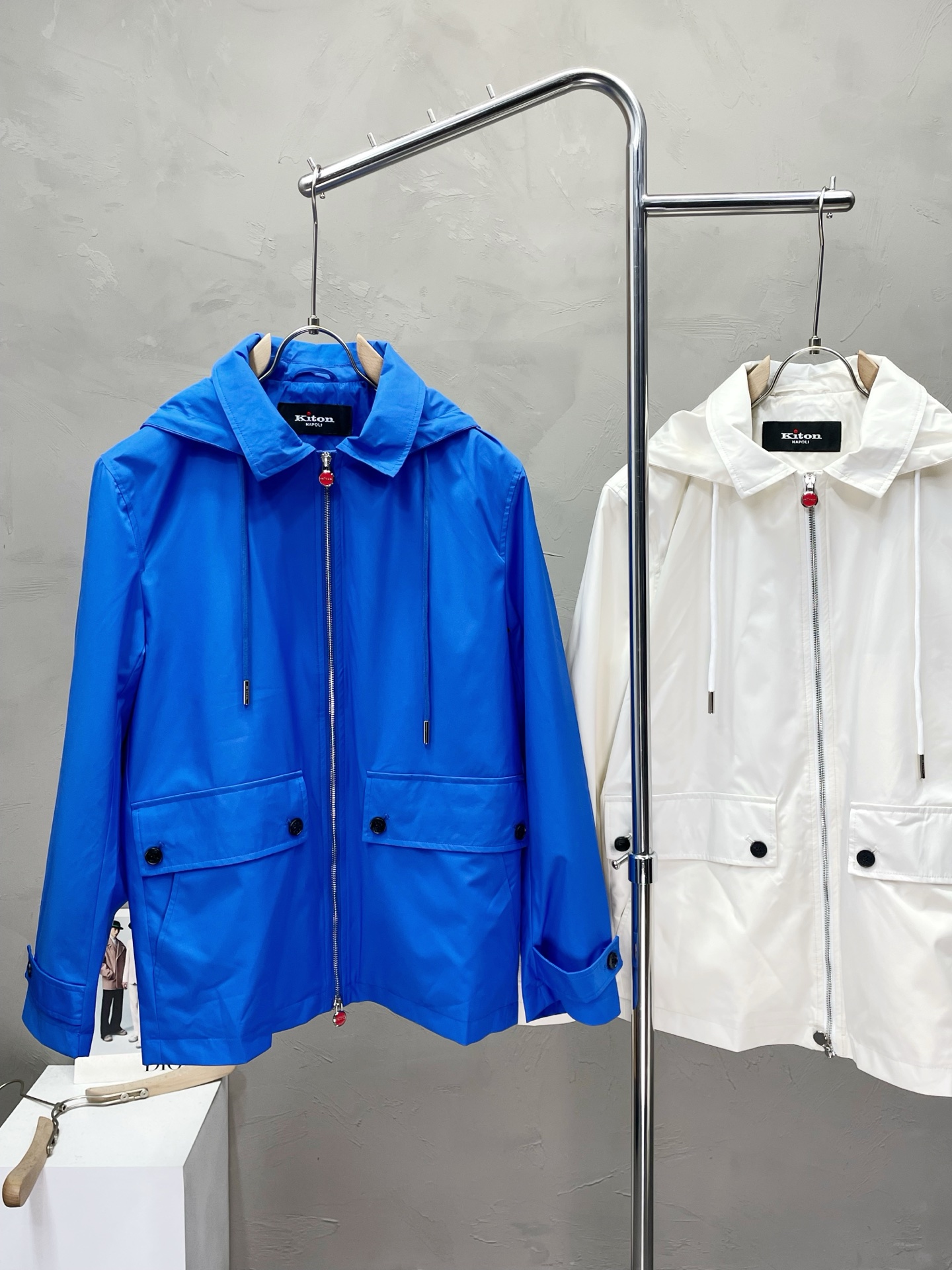 。KITON💥独家专供新款原单男士休闲夹克 帽子可收起设计 高端定制 高版本 时尚百搭爆款⚠️✨原版进口