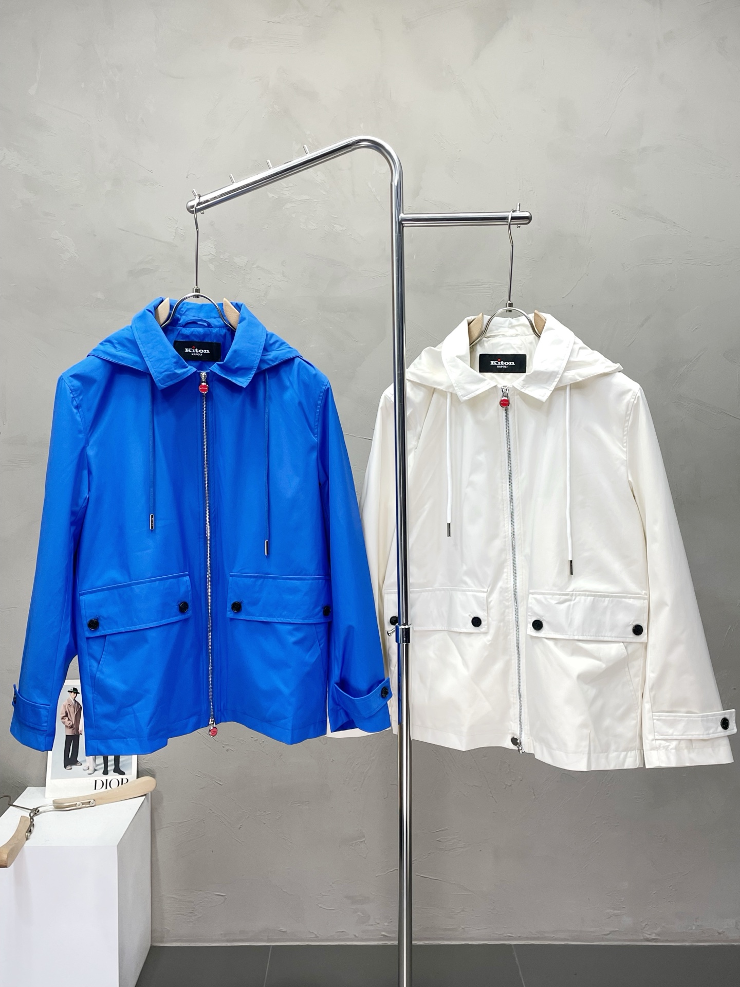 。KITON💥独家专供新款原单男士休闲夹克 帽子可收起设计 高端定制 高版本 时尚百搭爆款⚠️✨原版进口
