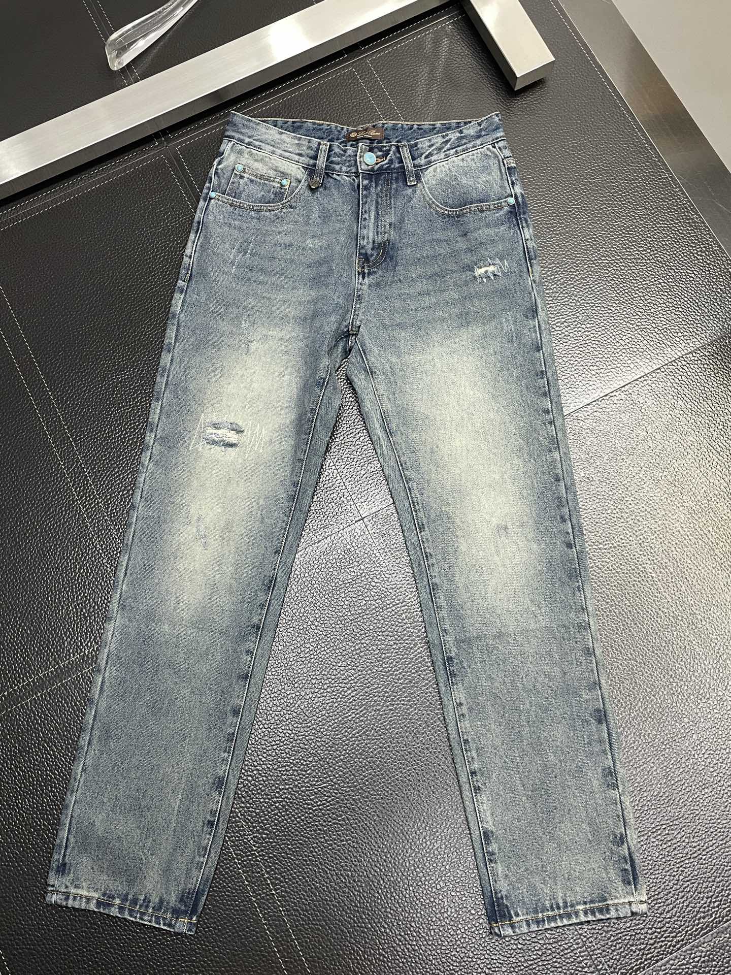 。lP🆕-Loro Piana诺悠翩雅💥独家专供新款 牛仔裤👖高端版本！专柜定制面料 透气舒适度高，细节