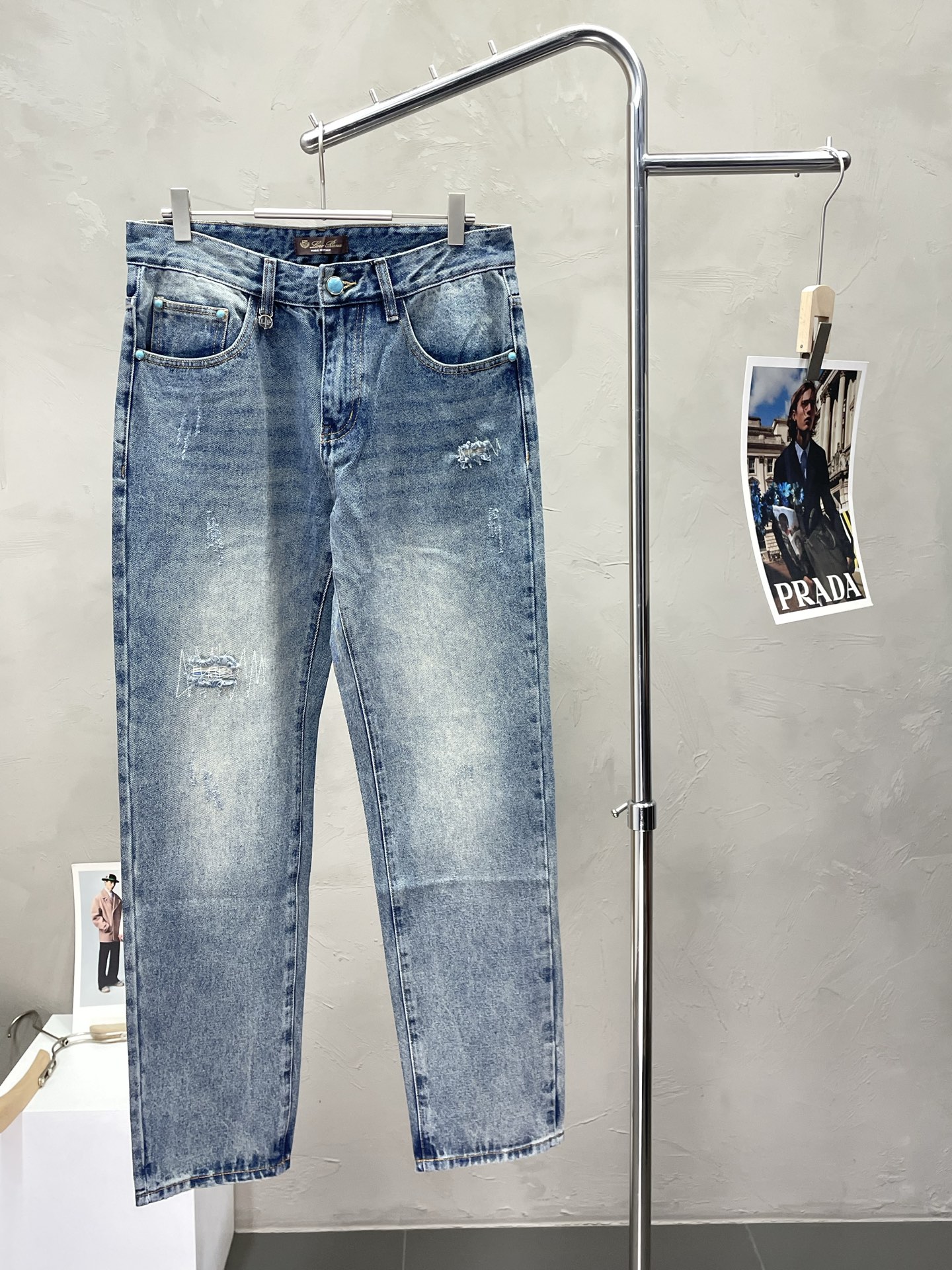 。lP🆕-Loro Piana诺悠翩雅💥独家专供新款 牛仔裤👖高端版本！专柜定制面料 透气舒适度高，细节