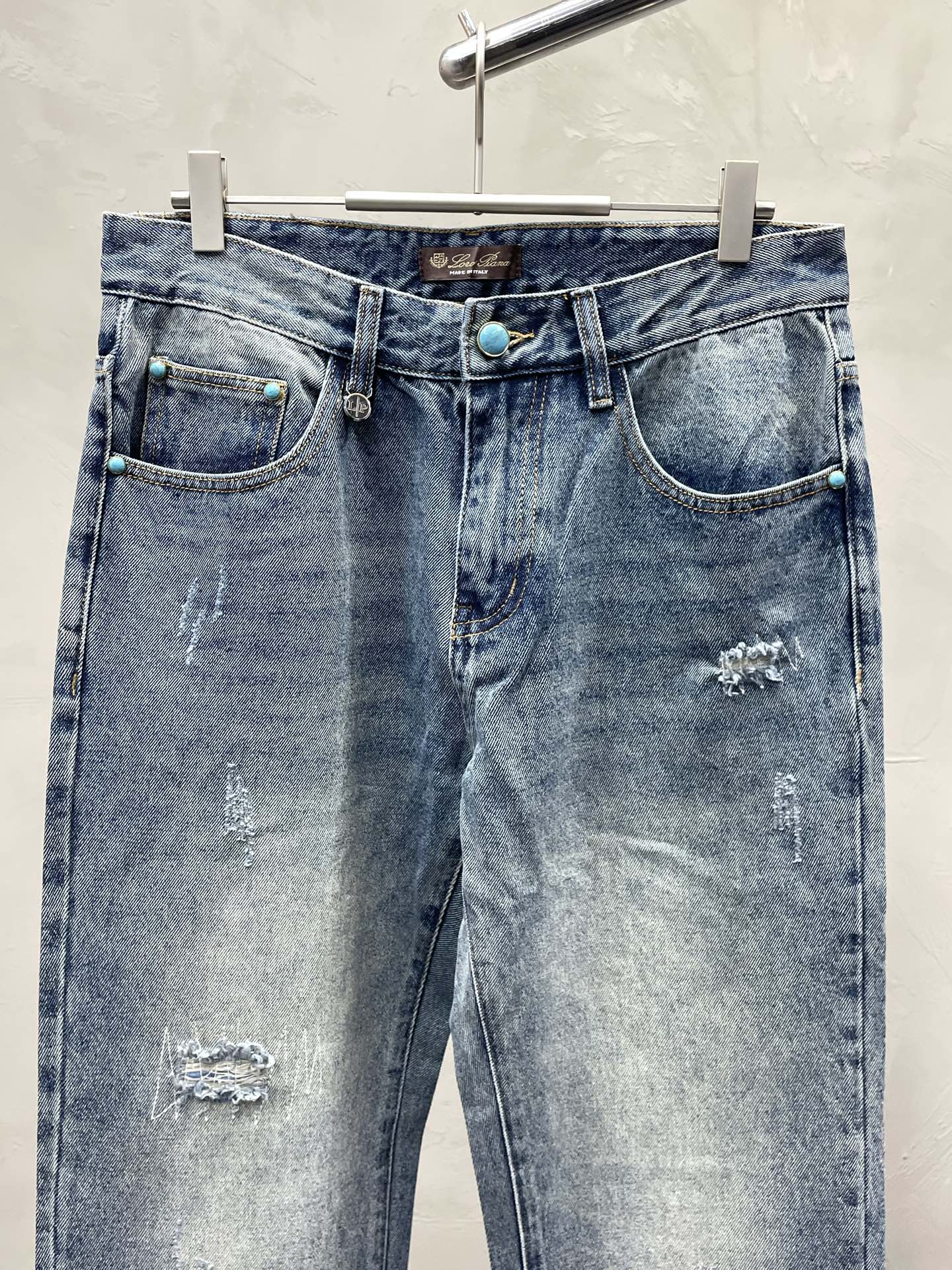 。lP🆕-Loro Piana诺悠翩雅💥独家专供新款 牛仔裤👖高端版本！专柜定制面料 透气舒适度高，细节