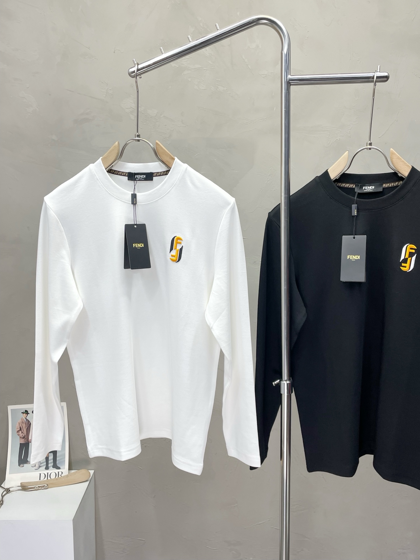 。FENDI芬迪💥独家专供新款原单男士休闲长袖 高端定制 高版本 时尚百搭爆款⚠️✨原版进口面料 log