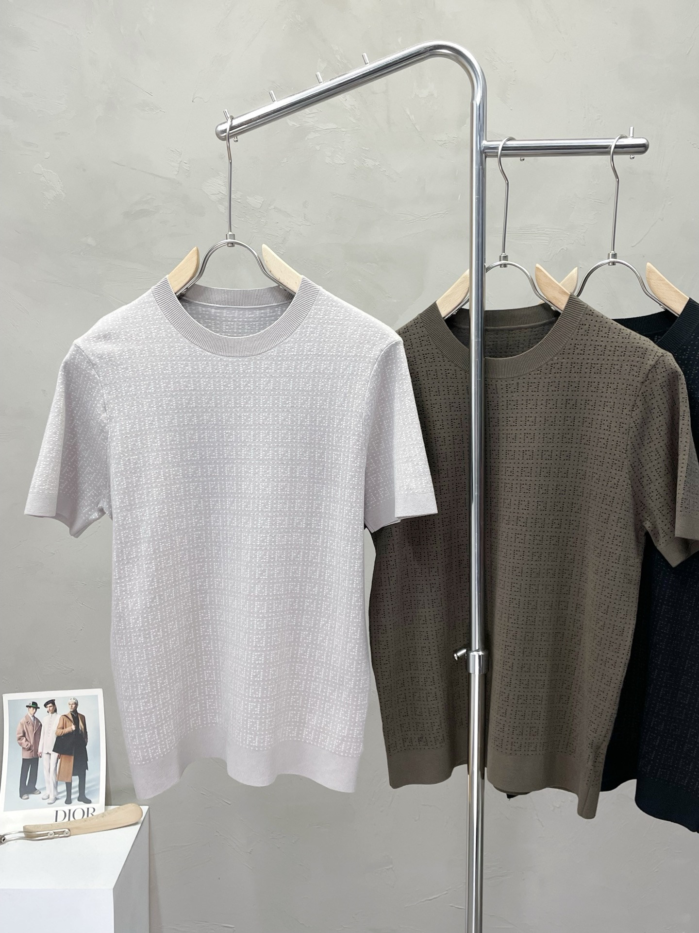 。FENDI芬迪💥独家专供新款原单男士休闲针织短袖 高端定制 高版本 时尚百搭爆款⚠️⚠️✨✨进口面料 