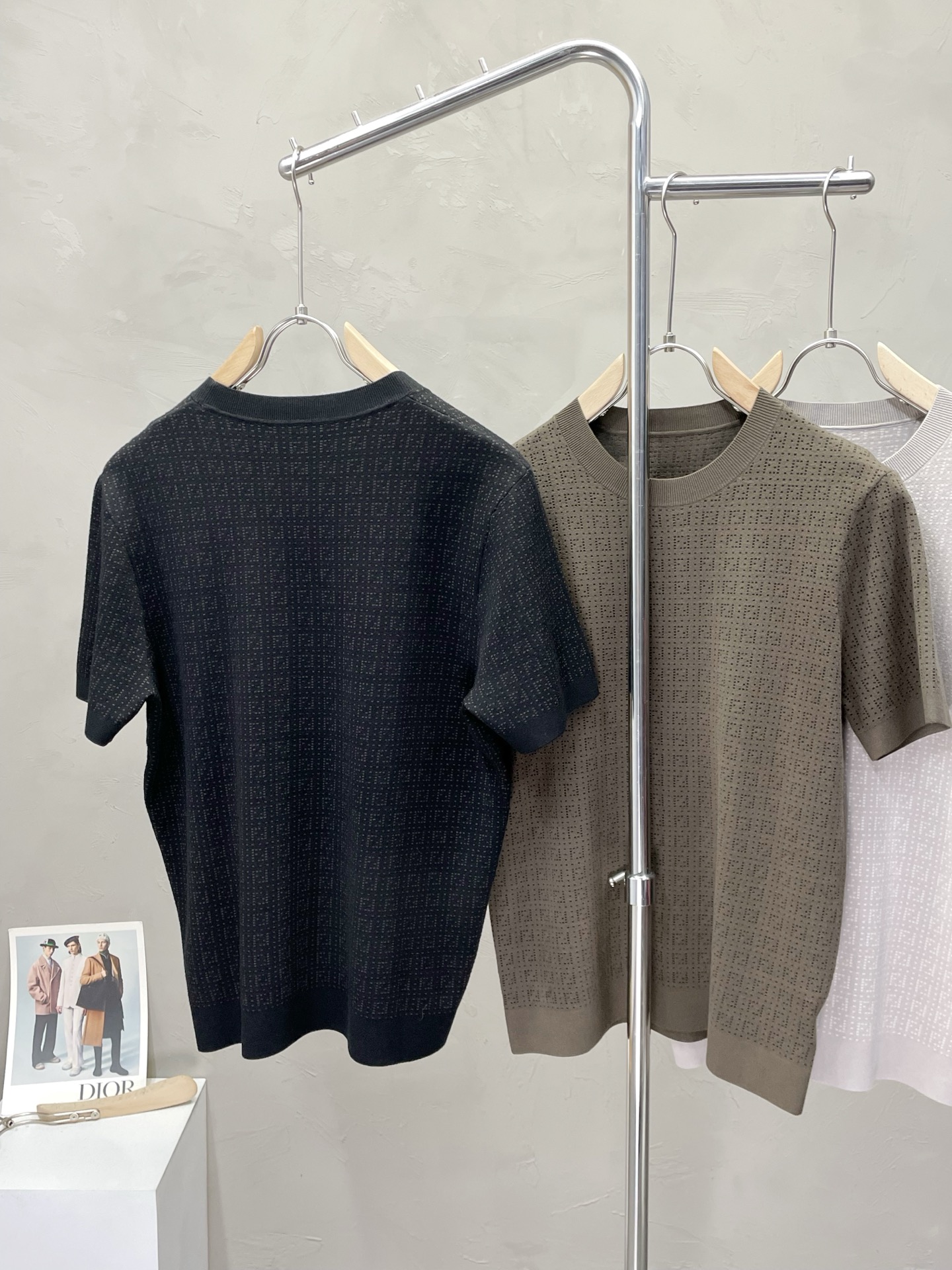 。FENDI芬迪💥独家专供新款原单男士休闲针织短袖 高端定制 高版本 时尚百搭爆款⚠️⚠️✨✨进口面料 