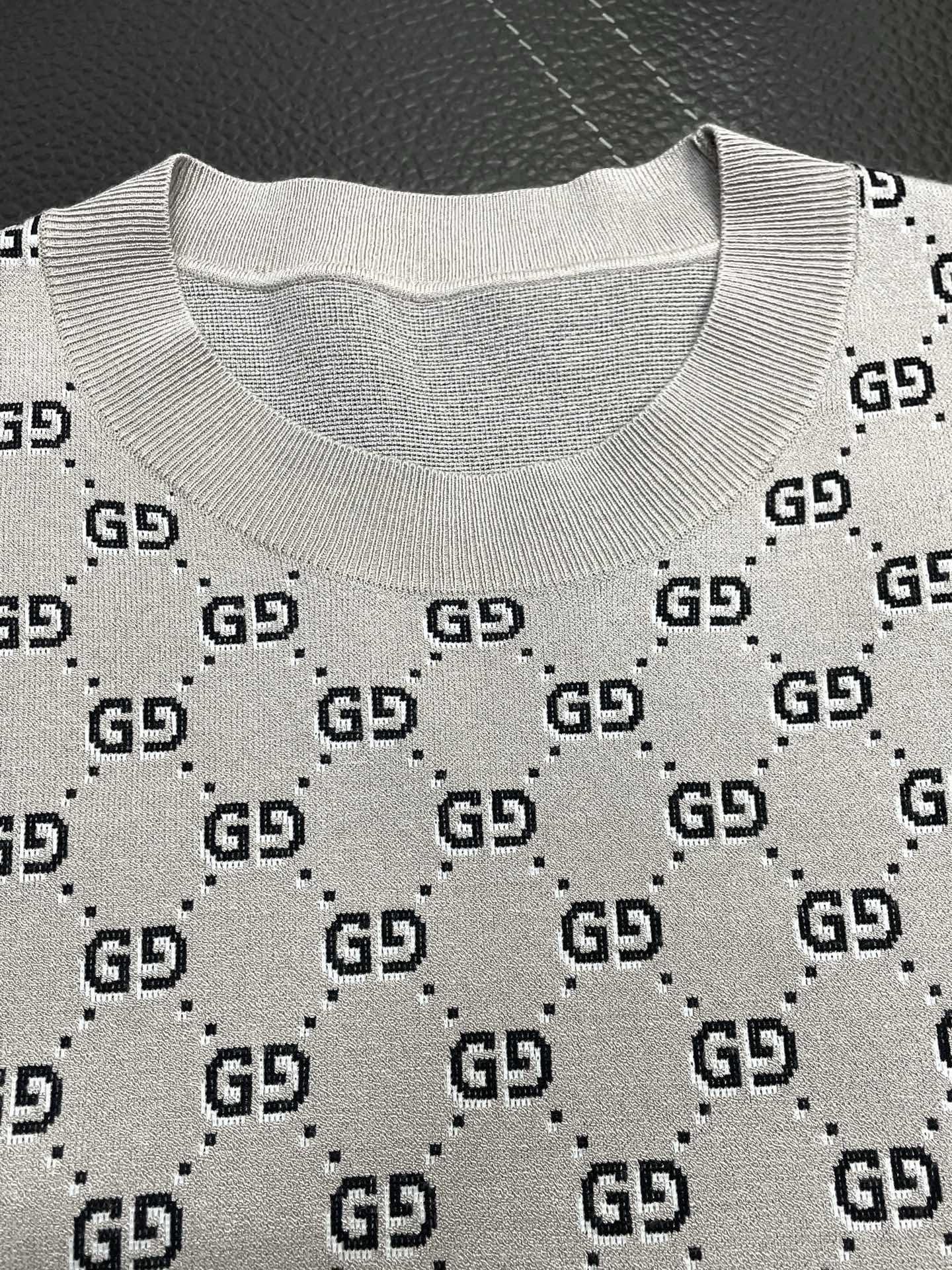 。Gucci古驰💥独家专供新款原单男士休闲针织短袖 高端定制 高版本 时尚百搭爆款⚠️⚠️✨✨进口面料 