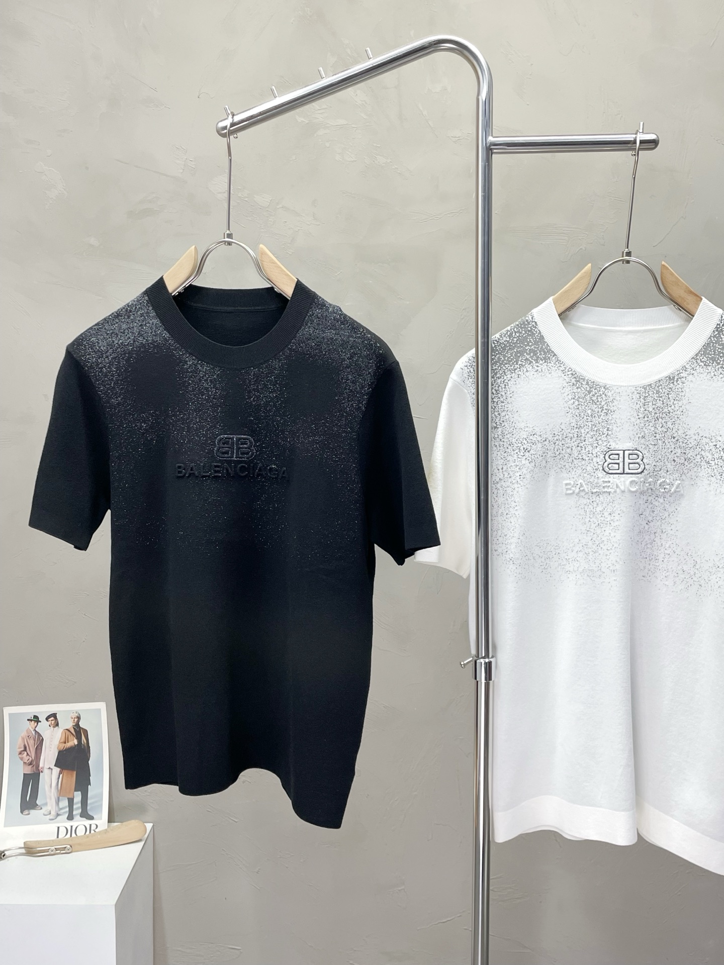 。Balenciaga巴黎世家💥独家专供新款原单男士休闲针织短袖 高端定制 高版本 时尚百搭爆款⚠️⚠️