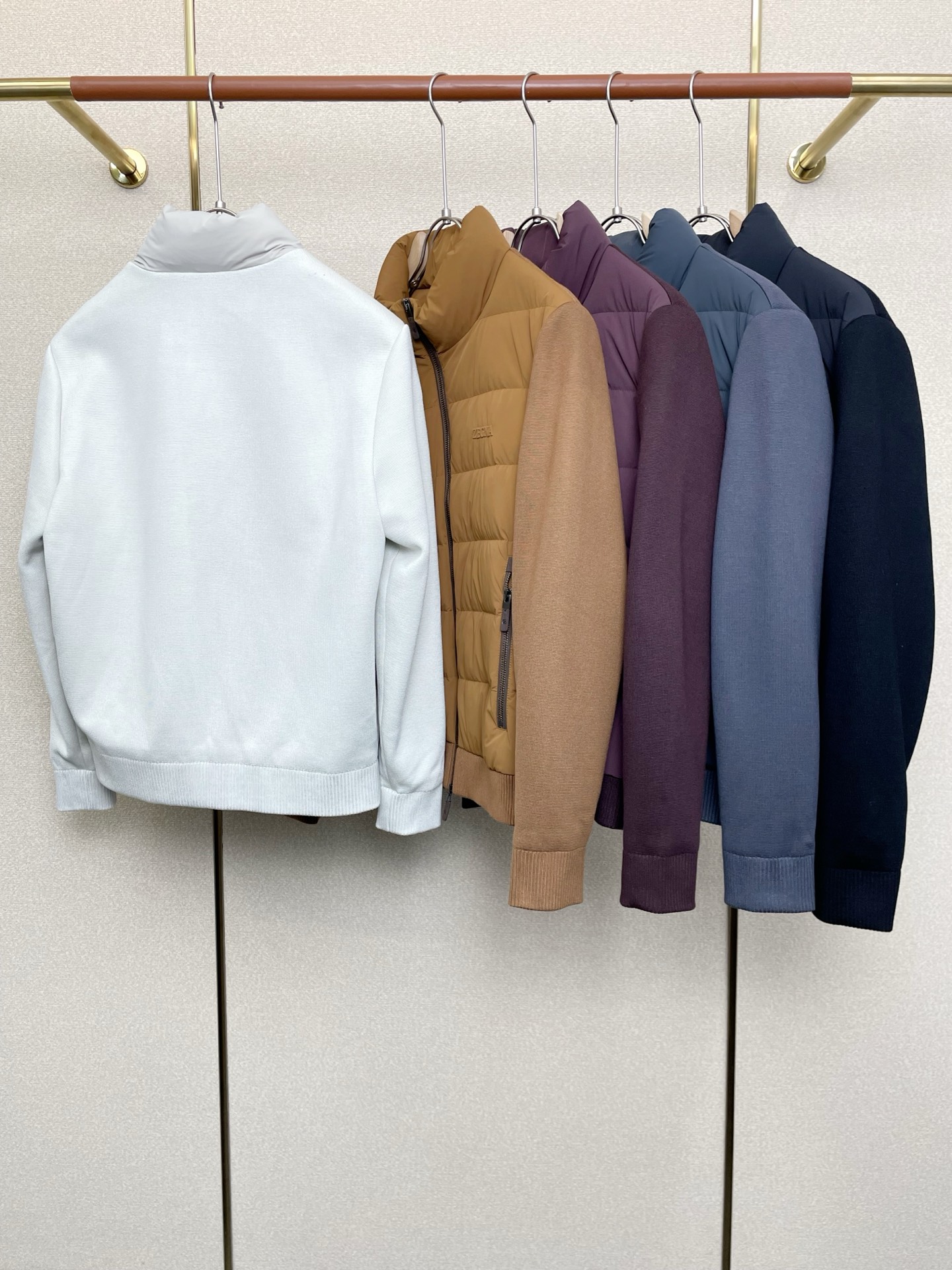 。羽绒服-ZEGNA杰尼亚💥独家专供秋冬新款羽绒服 针织拼接羽绒服 贸易公司渠道稀出❕降温天气必备的保暖