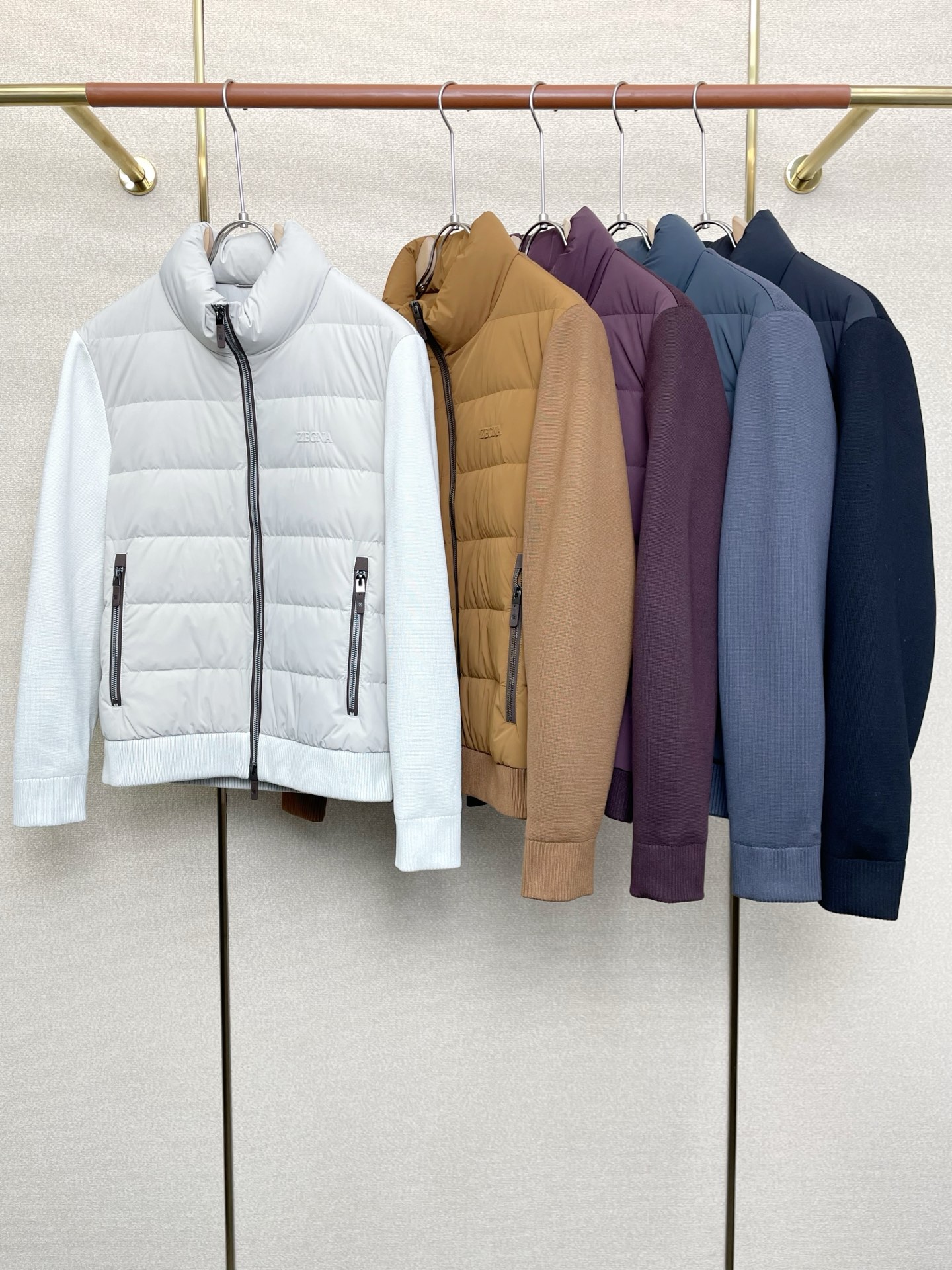 。羽绒服-ZEGNA杰尼亚💥独家专供秋冬新款羽绒服 针织拼接羽绒服 贸易公司渠道稀出❕降温天气必备的保暖