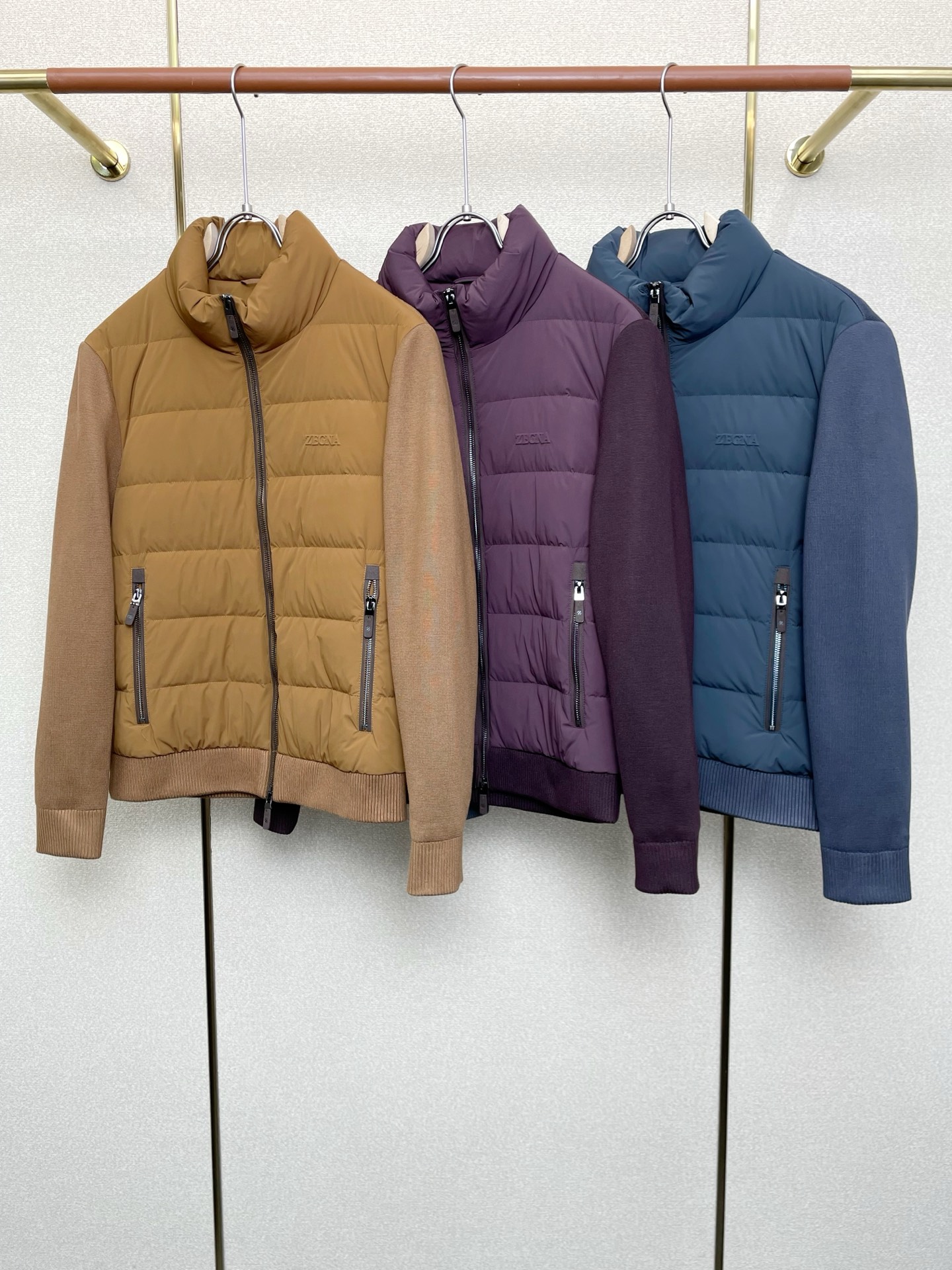 。羽绒服-ZEGNA杰尼亚💥独家专供秋冬新款羽绒服 针织拼接羽绒服 贸易公司渠道稀出❕降温天气必备的保暖