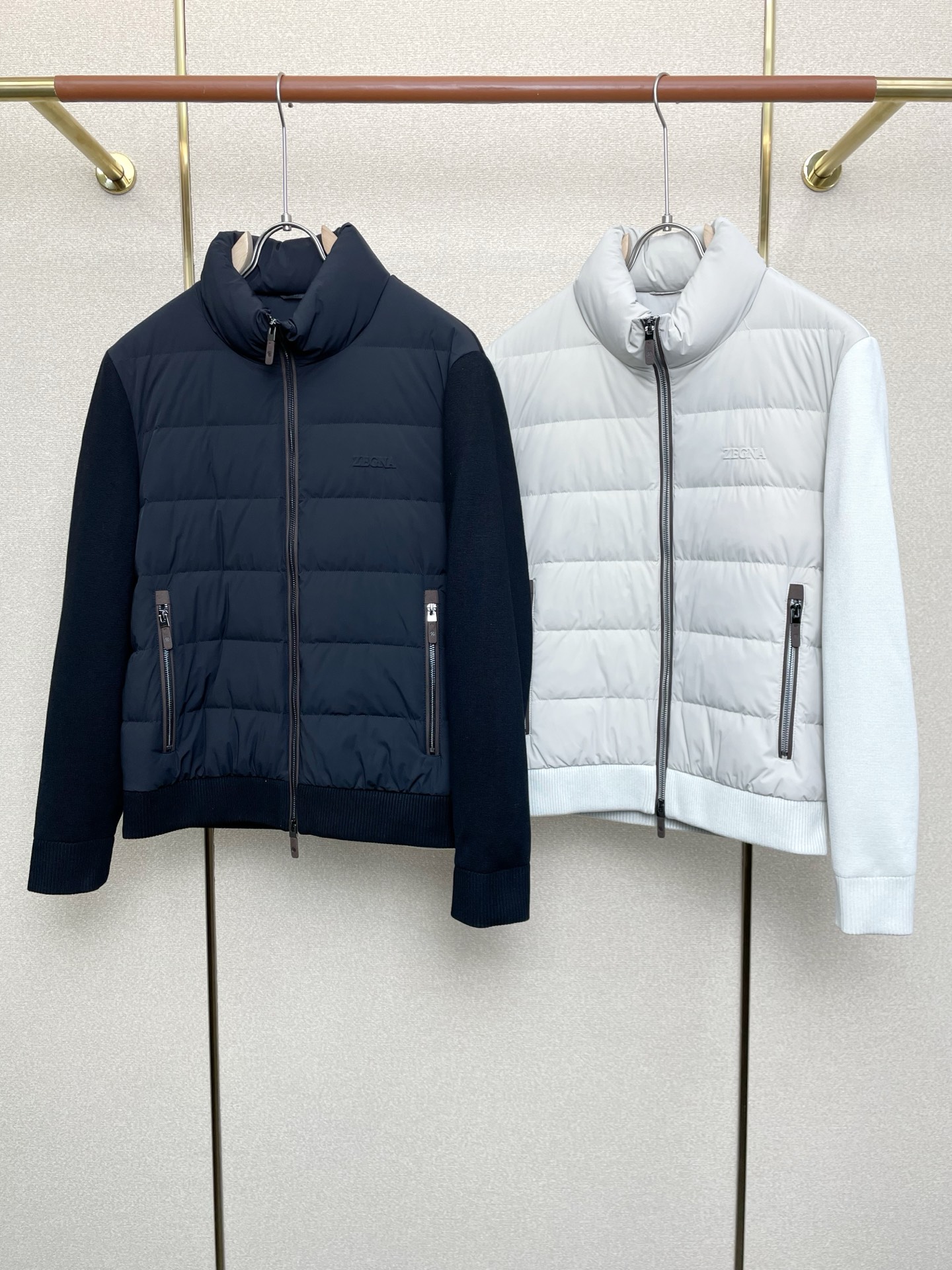 。羽绒服-ZEGNA杰尼亚💥独家专供秋冬新款羽绒服 针织拼接羽绒服 贸易公司渠道稀出❕降温天气必备的保暖