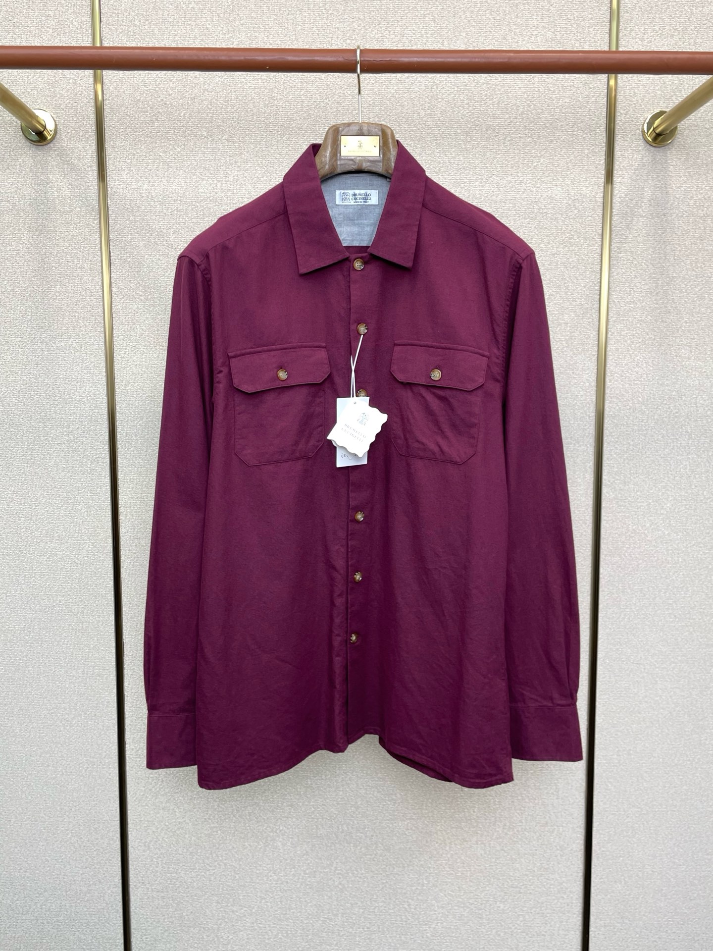 。BC-Brunello Cucinali布鲁内洛·库奇内利💥砸锅卖铁都要上的新款！新款原单男士休闲衬衫