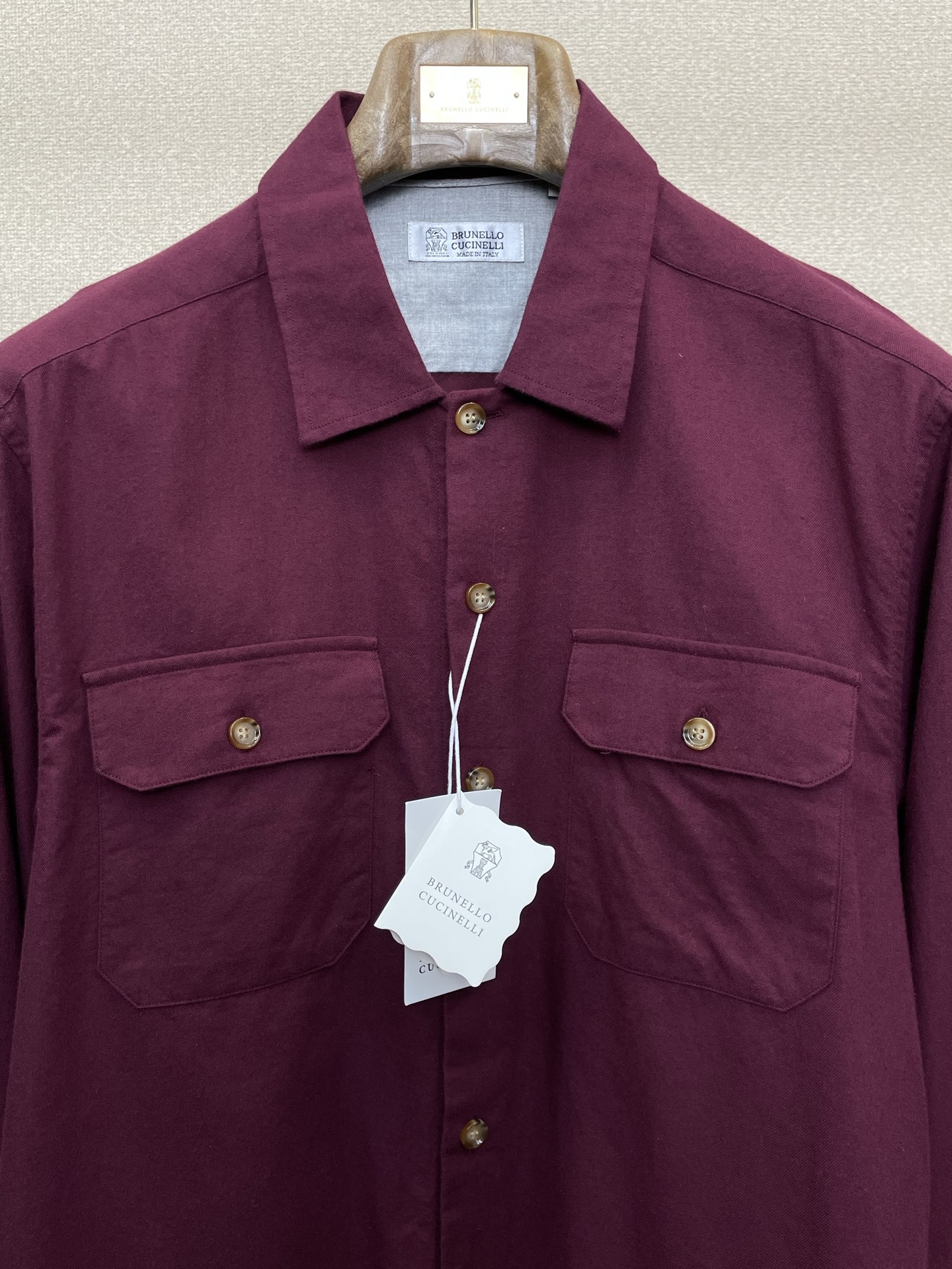 。BC-Brunello Cucinali布鲁内洛·库奇内利💥砸锅卖铁都要上的新款！新款原单男士休闲衬衫
