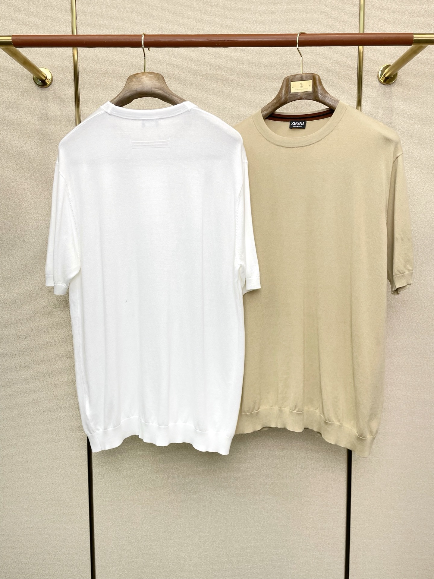 。ZEGNA杰尼亚💥砸锅卖铁都要上的新款！新款原单男士休闲针织短袖 高端定制 高端版本 时尚百搭爆款⚠️