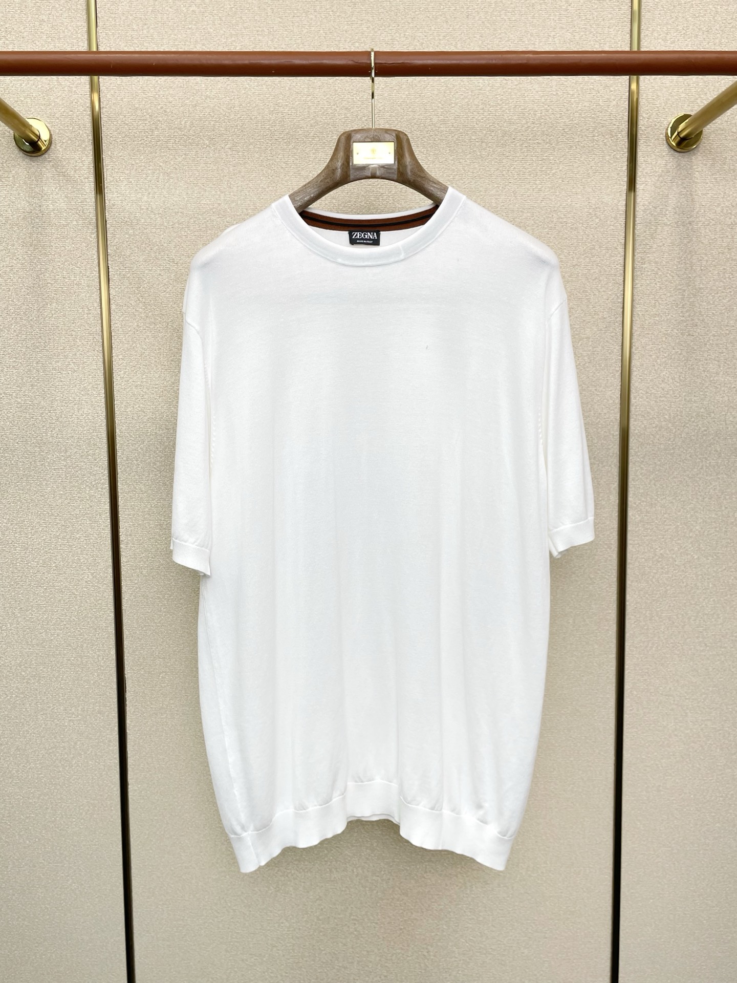 。ZEGNA杰尼亚💥砸锅卖铁都要上的新款！新款原单男士休闲针织短袖 高端定制 高端版本 时尚百搭爆款⚠️