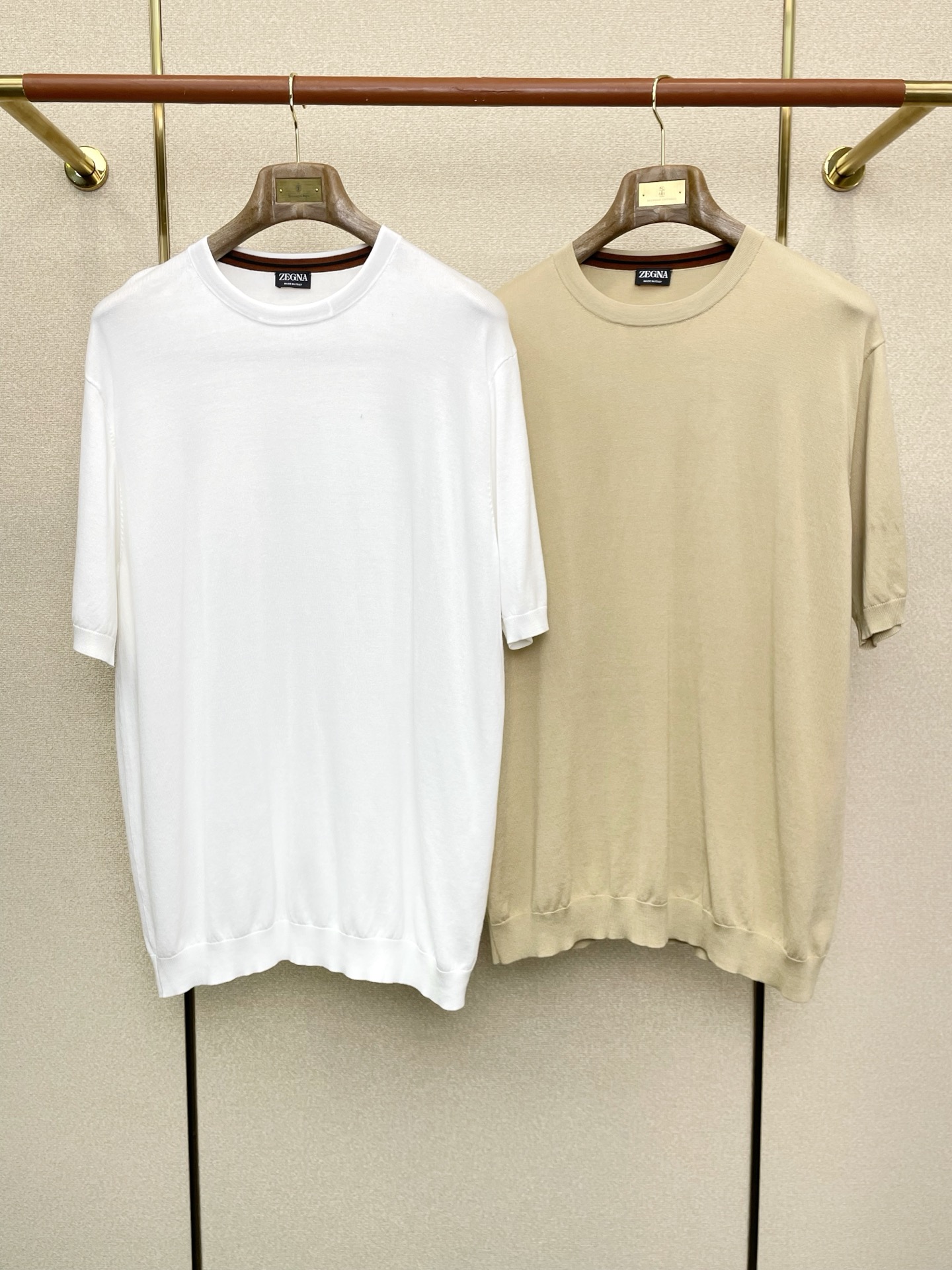 。ZEGNA杰尼亚💥砸锅卖铁都要上的新款！新款原单男士休闲针织短袖 高端定制 高端版本 时尚百搭爆款⚠️