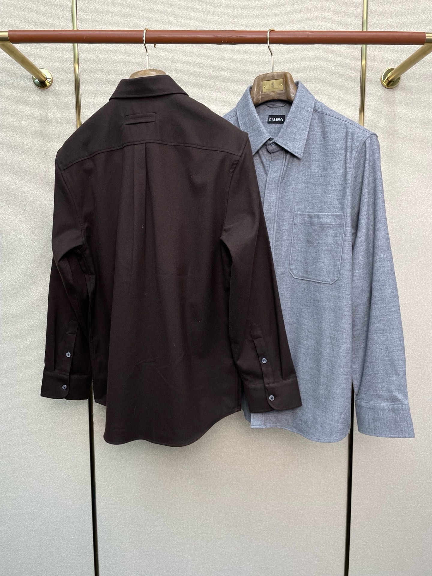 。ZEGNA杰尼亚💥砸锅卖铁都要上的新款！新款原单男士休闲羊绒衬衫 高端定制 高端版本 时尚百搭爆款⚠️