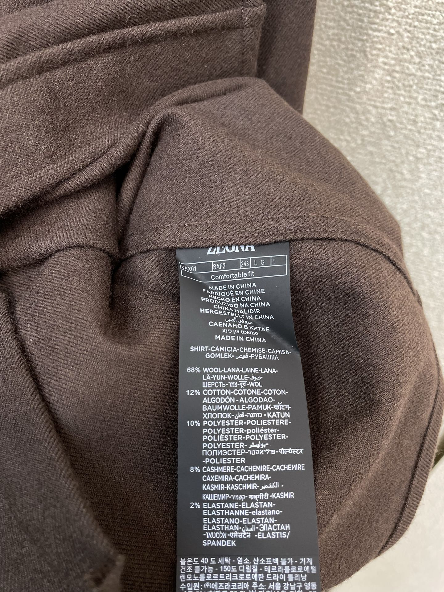 。ZEGNA杰尼亚💥砸锅卖铁都要上的新款！新款原单男士休闲羊绒衬衫 高端定制 高端版本 时尚百搭爆款⚠️