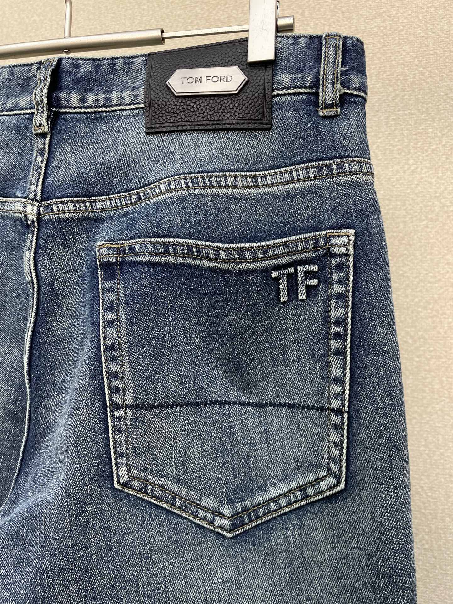 。TOM FORD汤姆福特💥砸锅卖铁都要上的新款！新款 牛仔裤👖高端版本！专柜定制面料 透气舒适度高，细