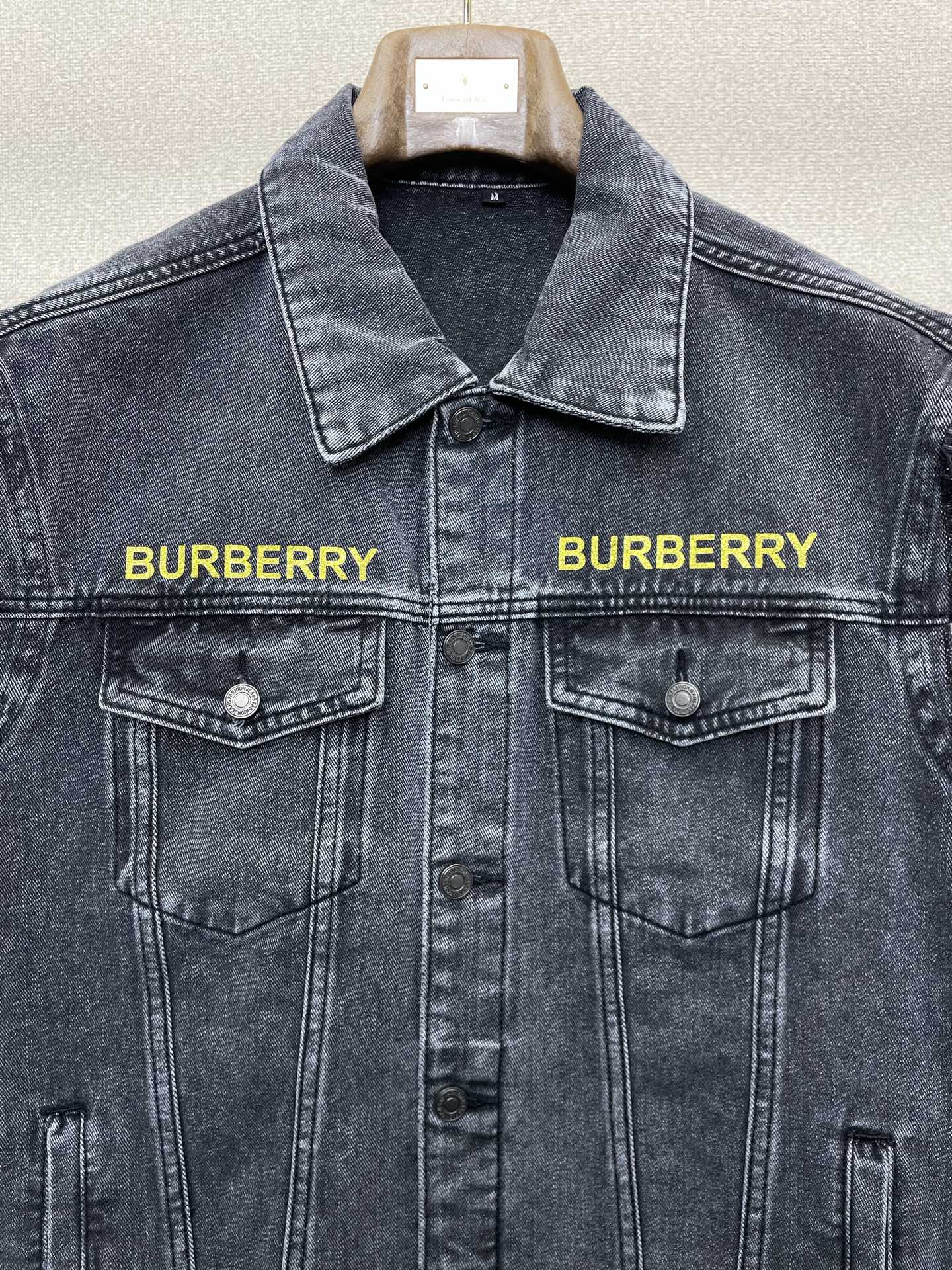 支持跨年售后！。Burberry巴宝莉💥独家专供新款原单男士休闲牛仔马甲 高端定制 高版本 时尚百搭爆款