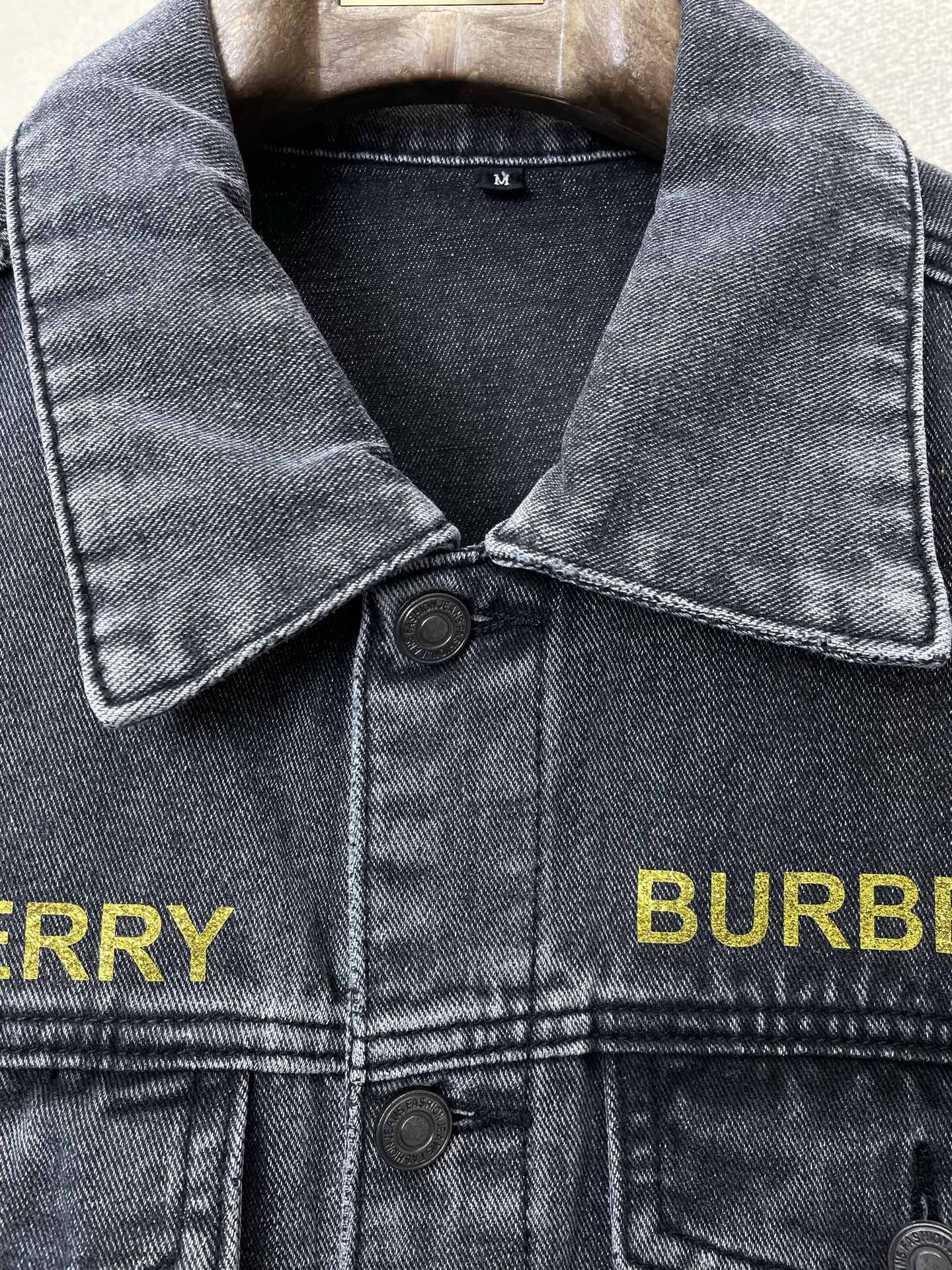 支持跨年售后！。Burberry巴宝莉💥独家专供新款原单男士休闲牛仔马甲 高端定制 高版本 时尚百搭爆款