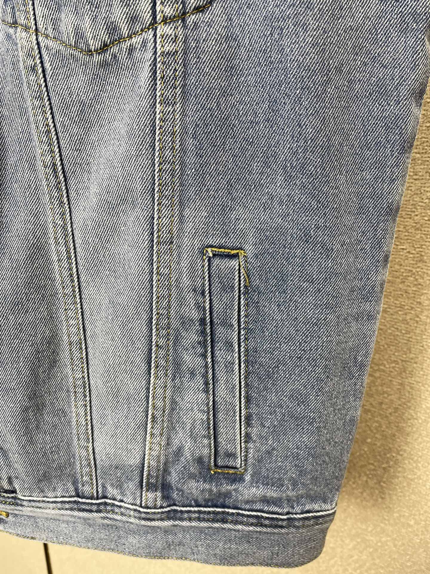 支持跨年售后！。Balenciaga巴黎世家💥独家专供新款原单男士休闲牛仔马甲 高端定制 高版本 时尚百