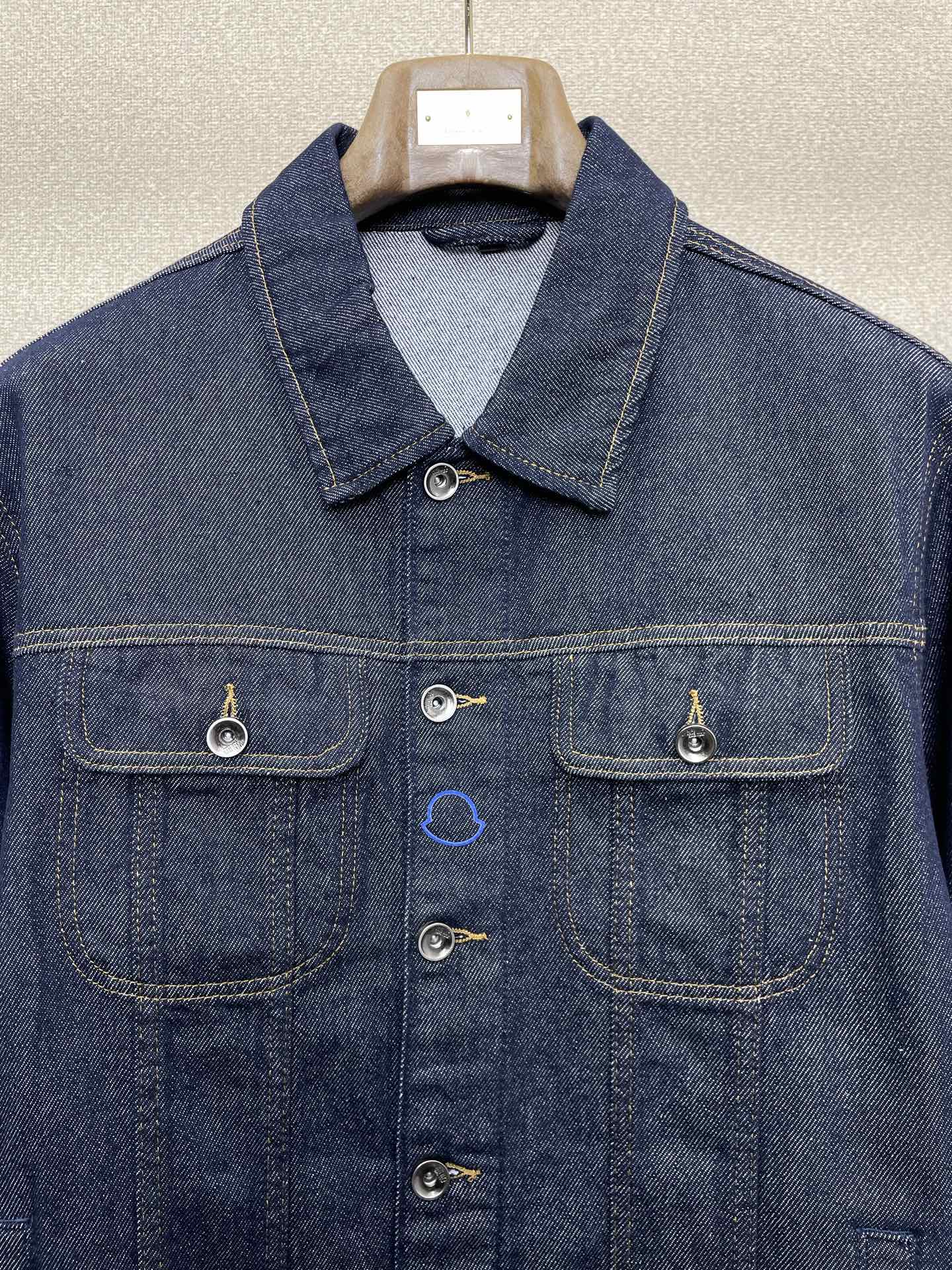 支持跨年售后！。Moncler蒙口💥独家专供新款原单男士休闲牛仔外套 高端定制 高版本 时尚百搭爆款⚠️