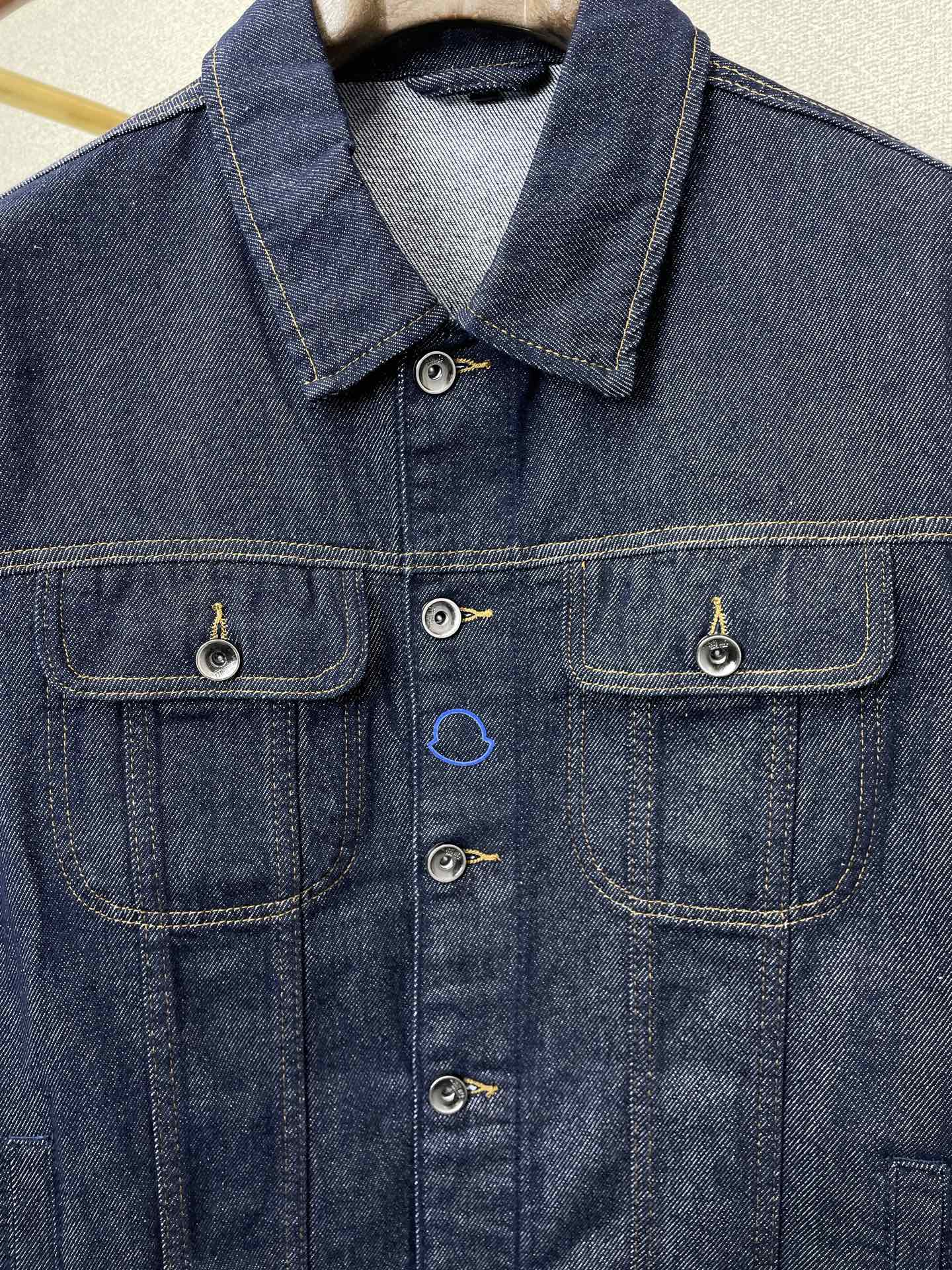 支持跨年售后！。Moncler蒙口💥独家专供新款原单男士休闲牛仔外套 高端定制 高版本 时尚百搭爆款⚠️