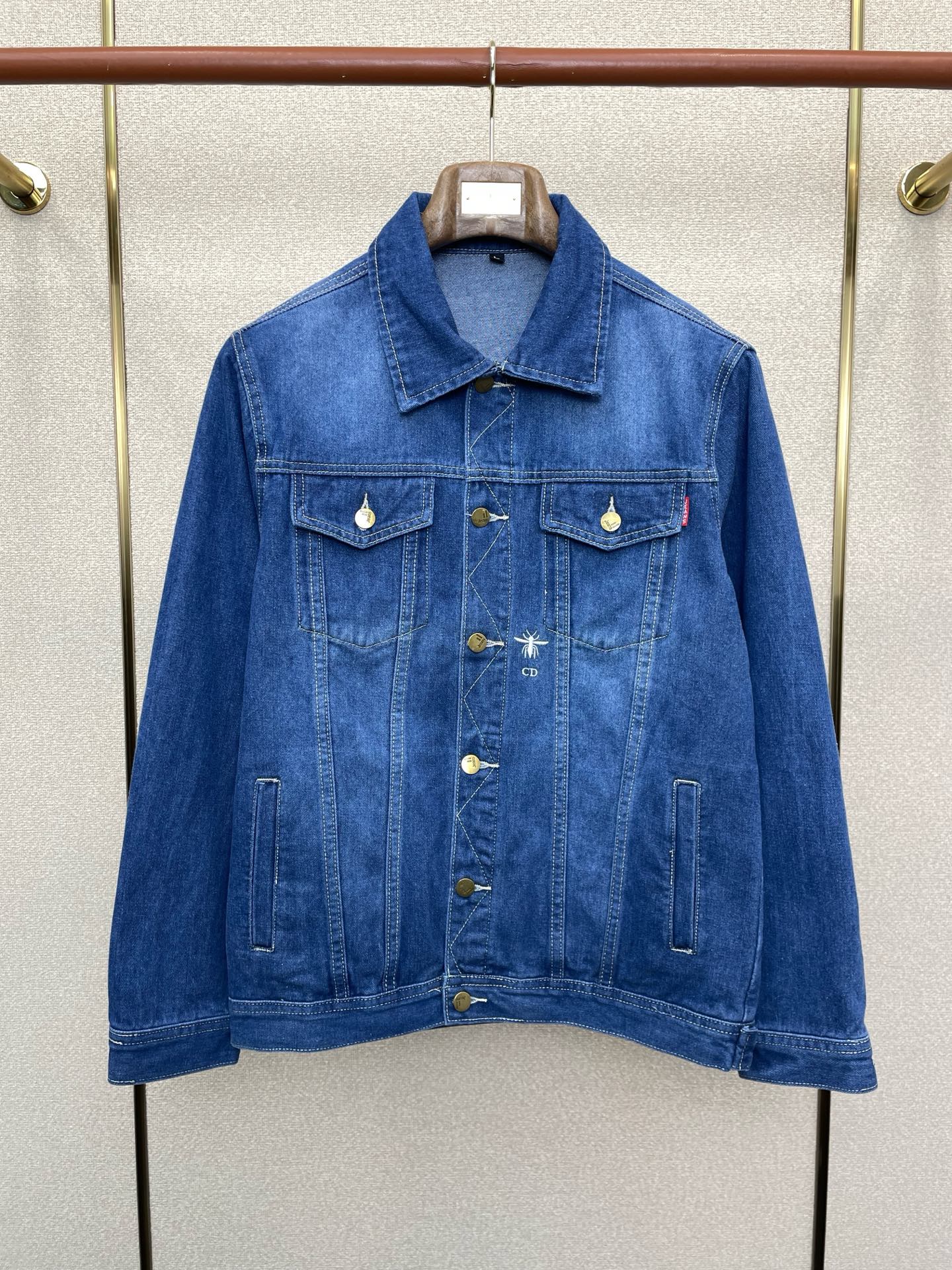 支持跨年售后！。Dior迪奥💥独家专供新款原单男士休闲牛仔外套 高端定制 高版本 时尚百搭爆款⚠️⚠️✨